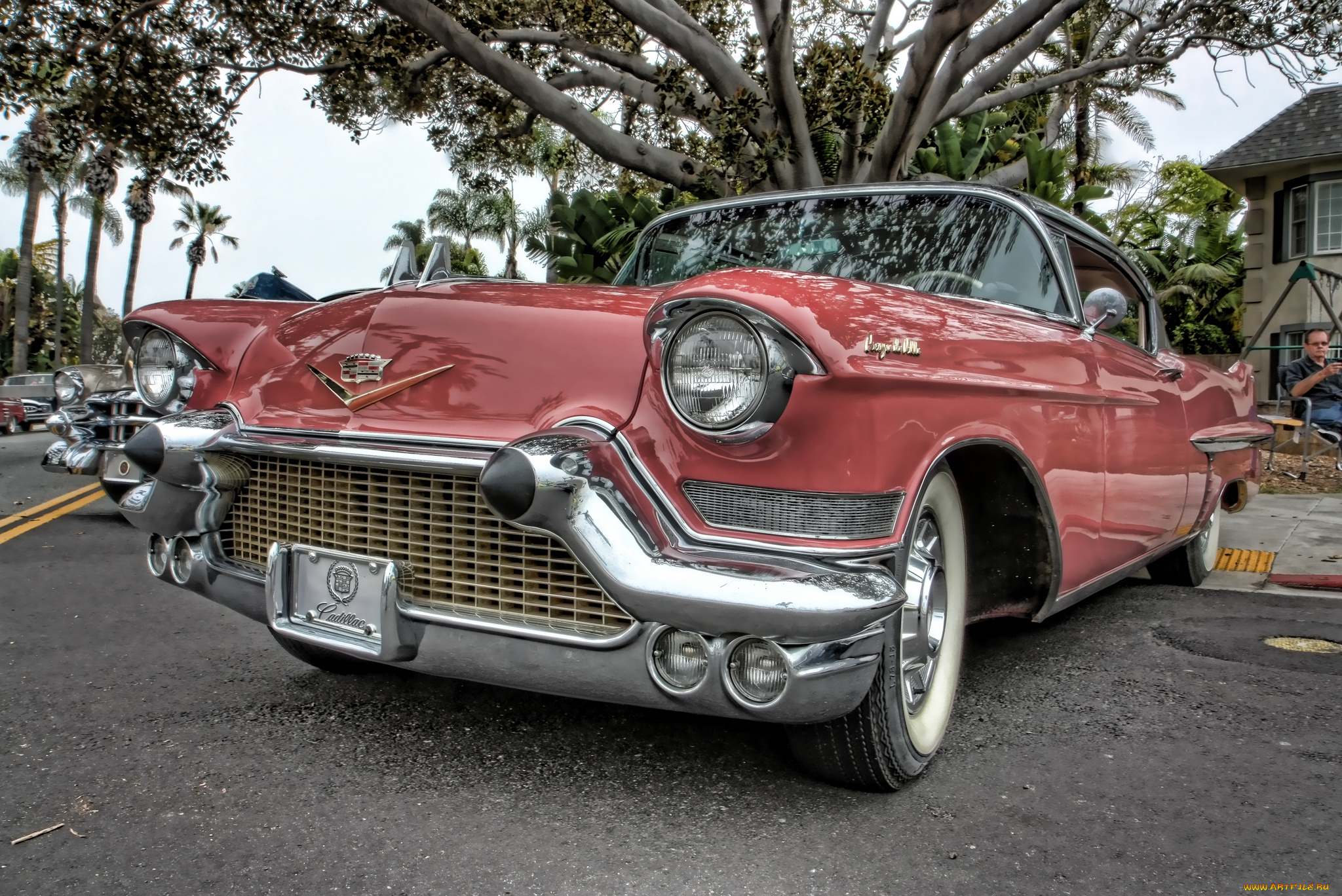 1957, cadillac, coupe, de, ville, автомобили, выставки, и, уличные, фото, автошоу, выставка