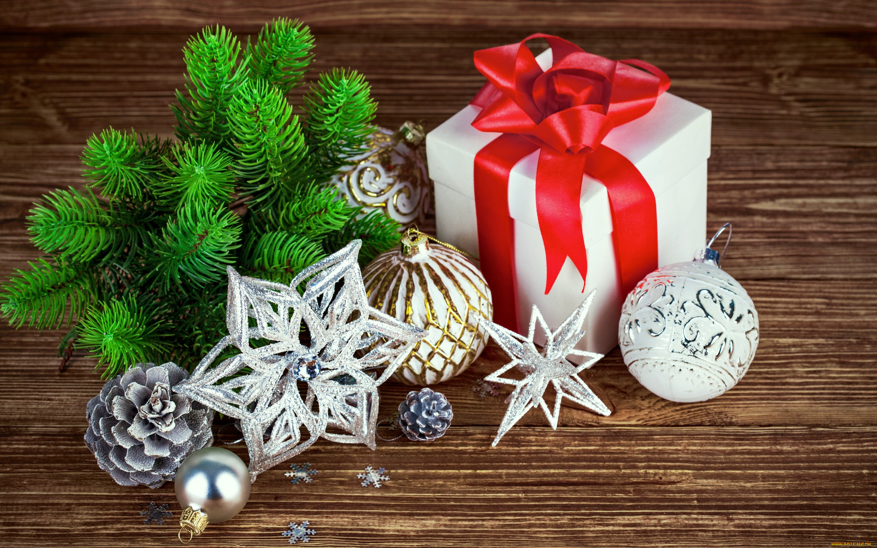 праздничные, подарки, и, коробочки, merry, decoration, christmas, рождество, новый, год, украшения, wood, подарок, елка, шары