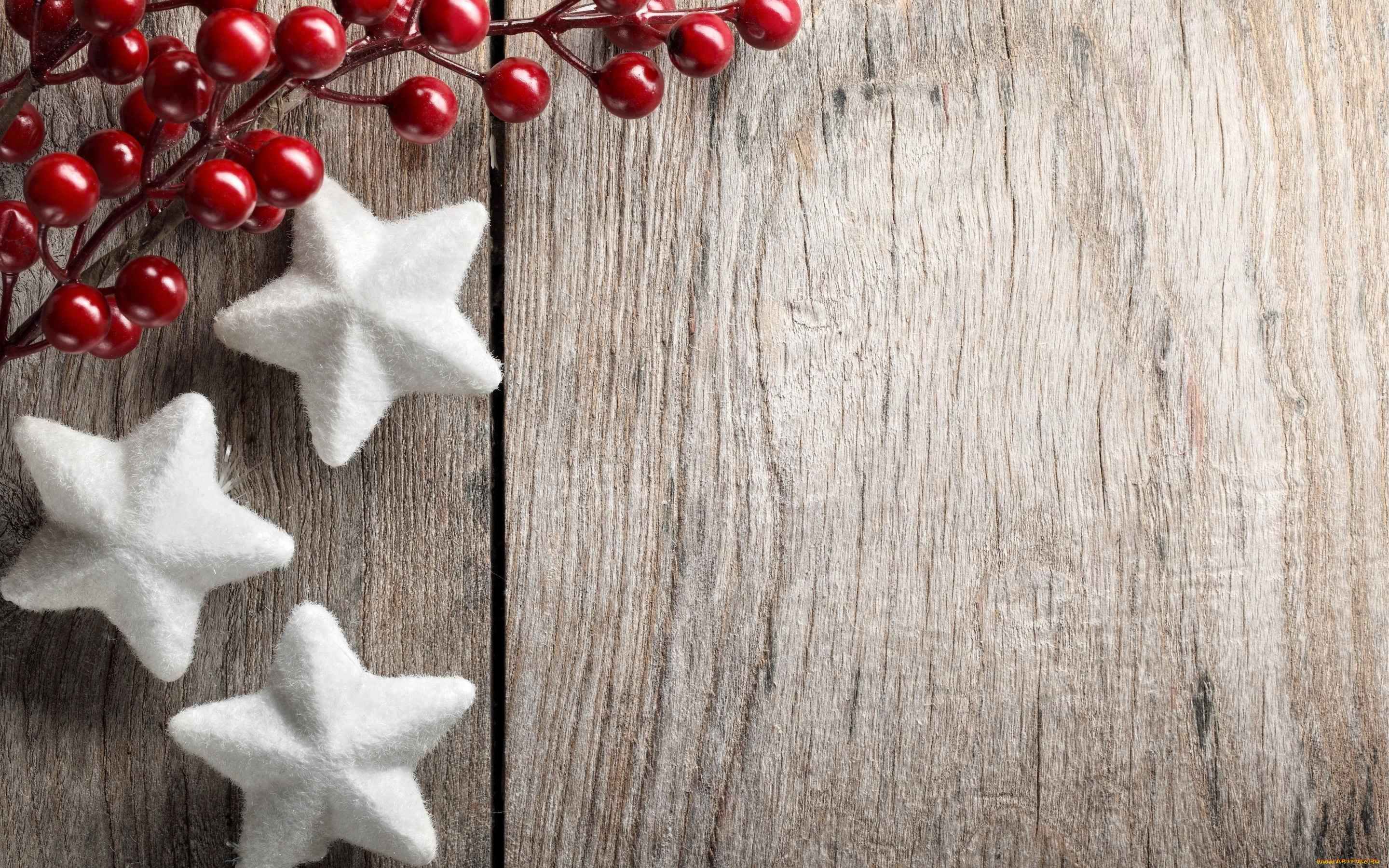 праздничные, снежинки, и, звёздочки, decoration, звезды, christmas, merry, ягоды, украшения, новый, год, рождество, wood