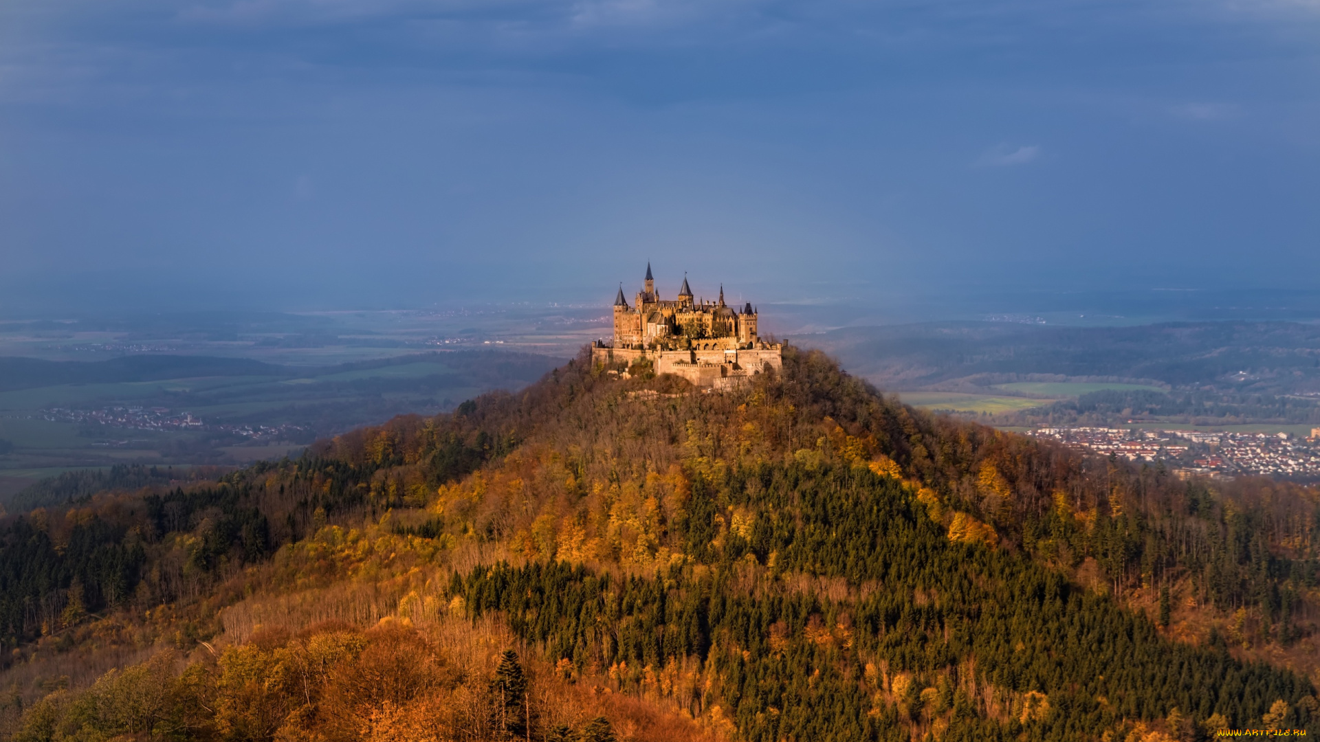 hohenzollern, castle, города, замки, германии, hohenzollern, castle