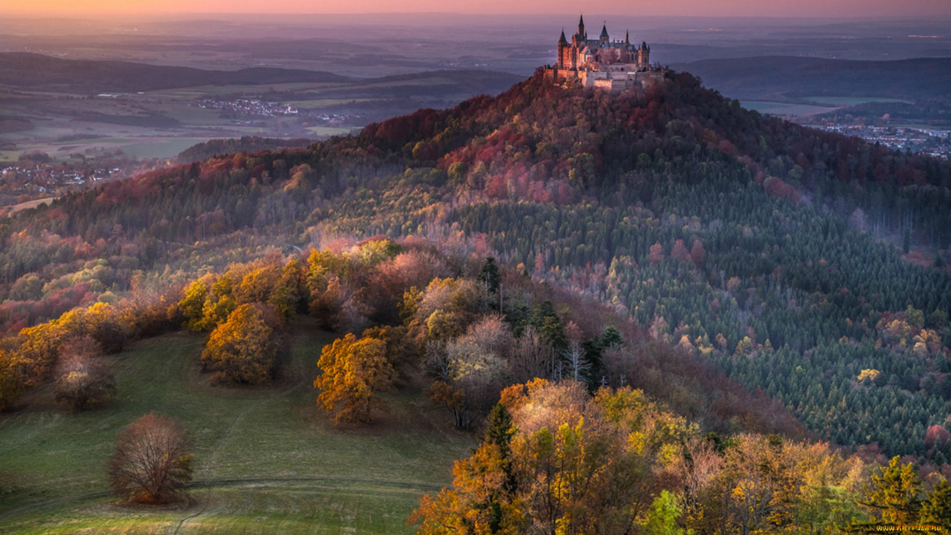 hohenzollern, castle, города, замки, германии, hohenzollern, castle