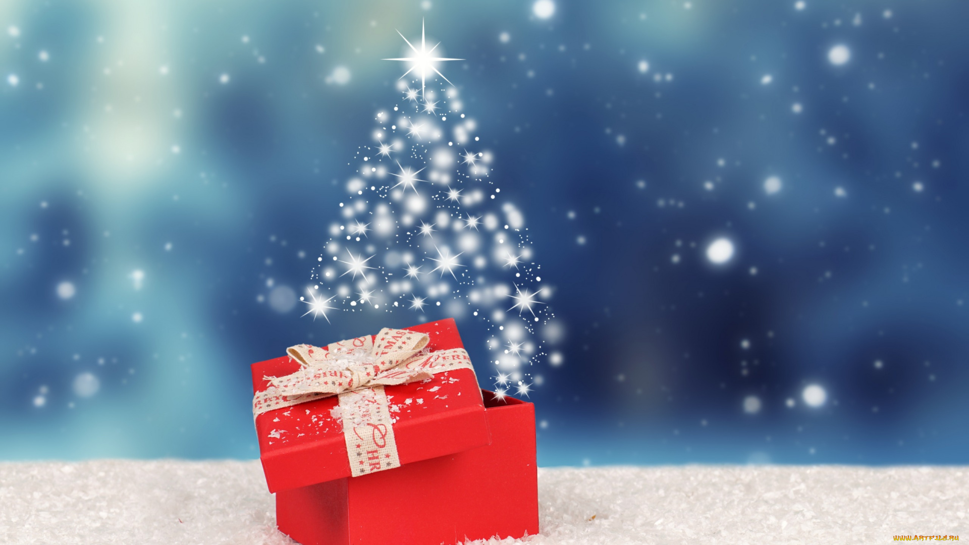 праздничные, подарки, и, коробочки, подарок, зима, новый, год, снег, фон