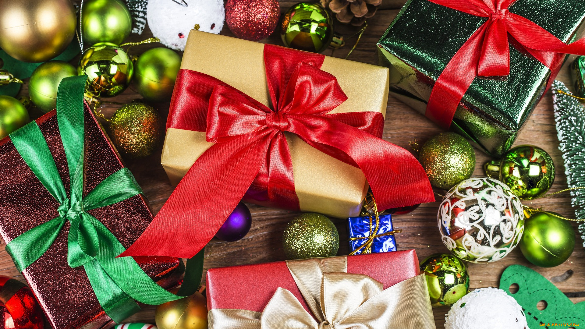праздничные, подарки, и, коробочки, праздник, бант, подарок, игрушки, декор, украшения, новый, год