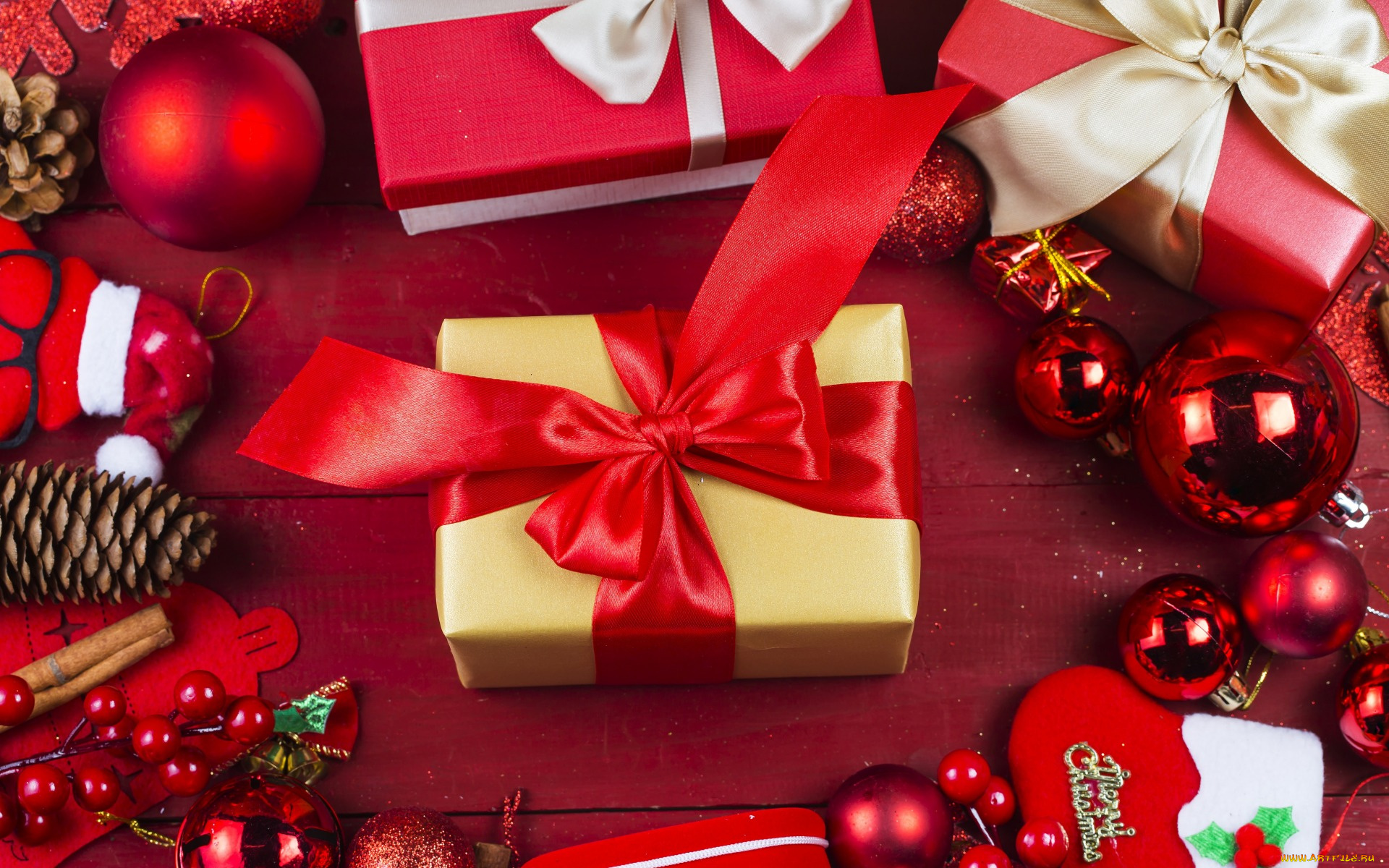 праздничные, подарки, и, коробочки, декор, праздник, игрушки, украшения, новый, год, бант, подарок