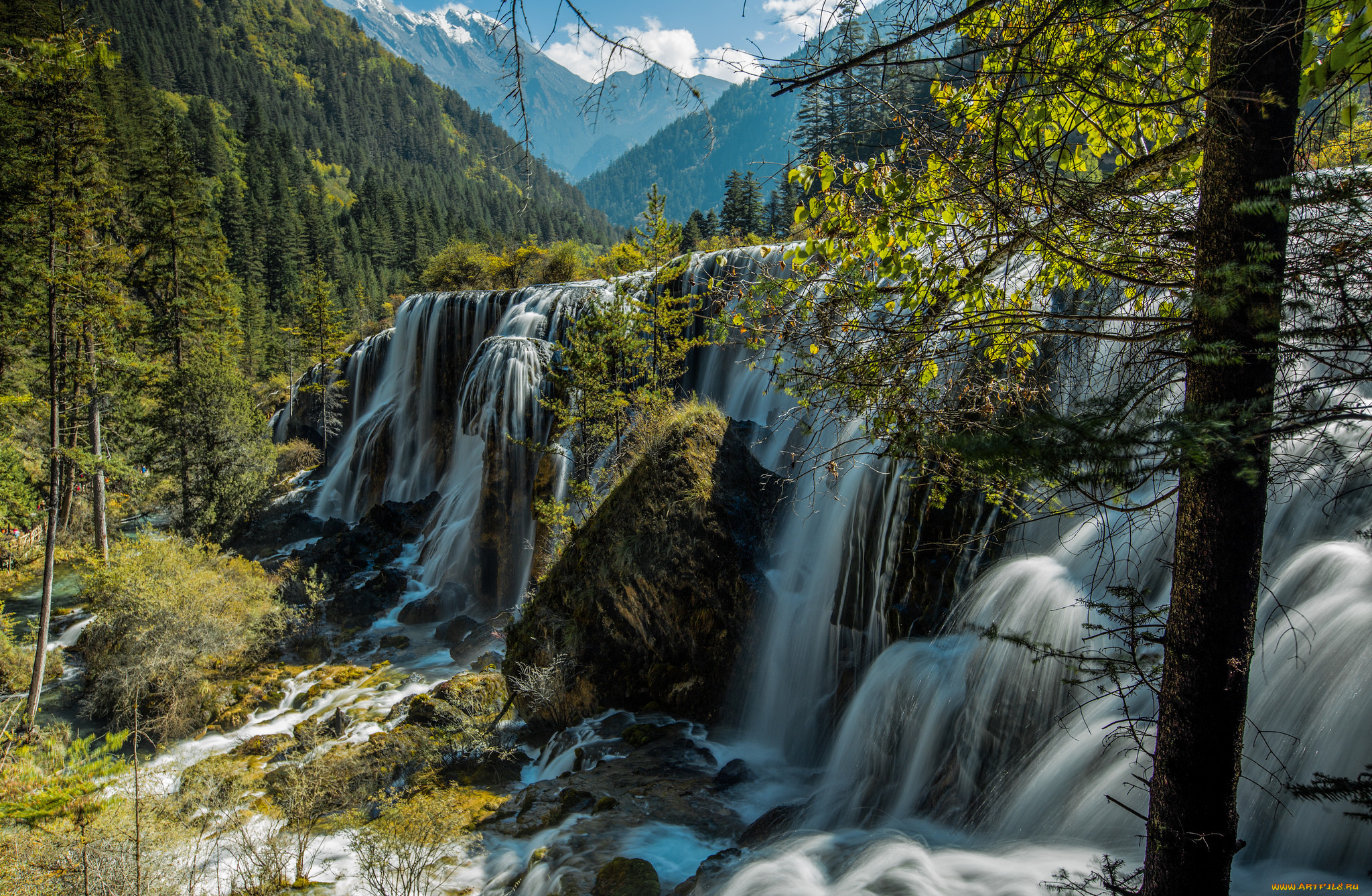 природа, водопады, простор