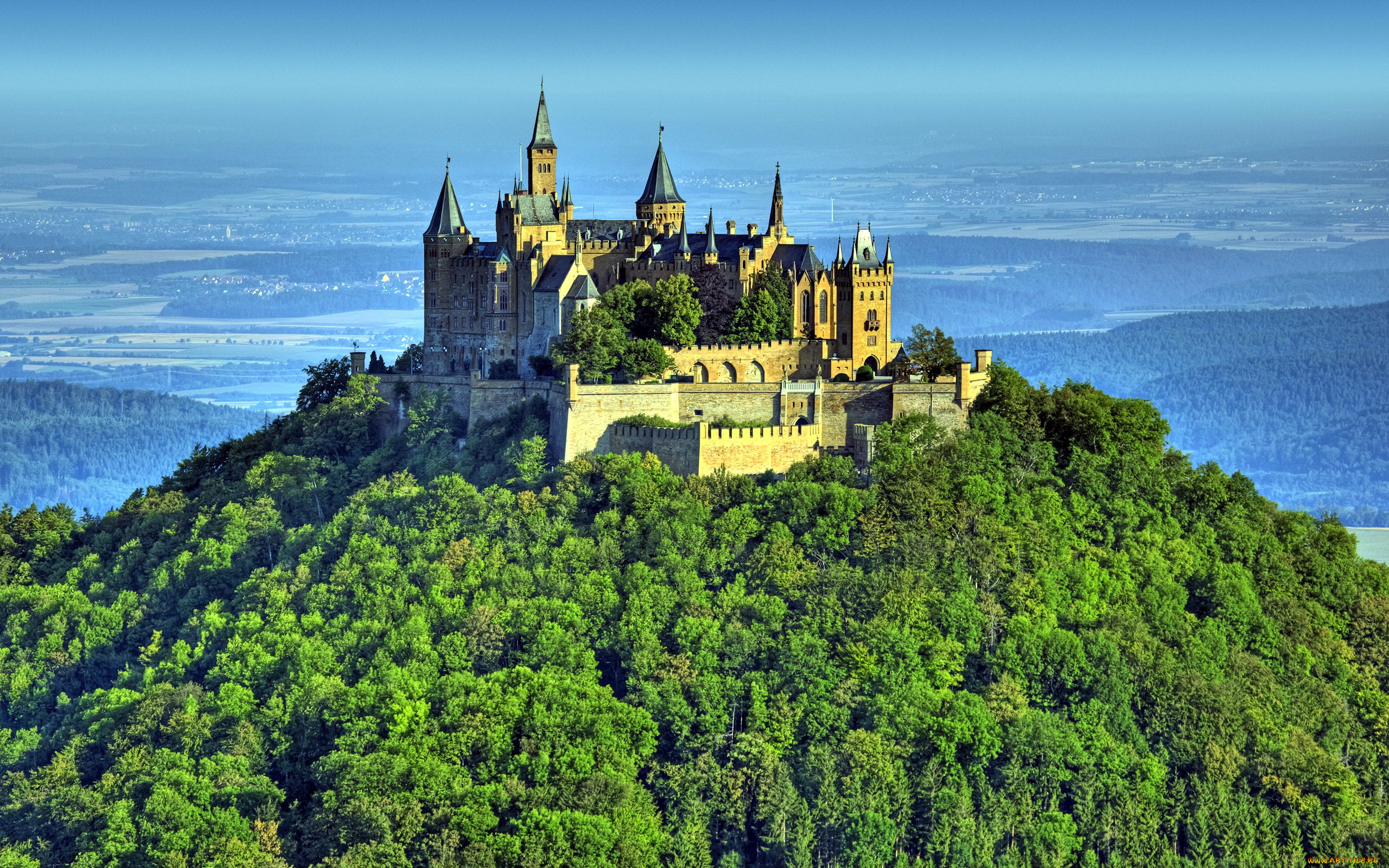 hohenzollern, castle, города, замки, германии, hohenzollern, castle