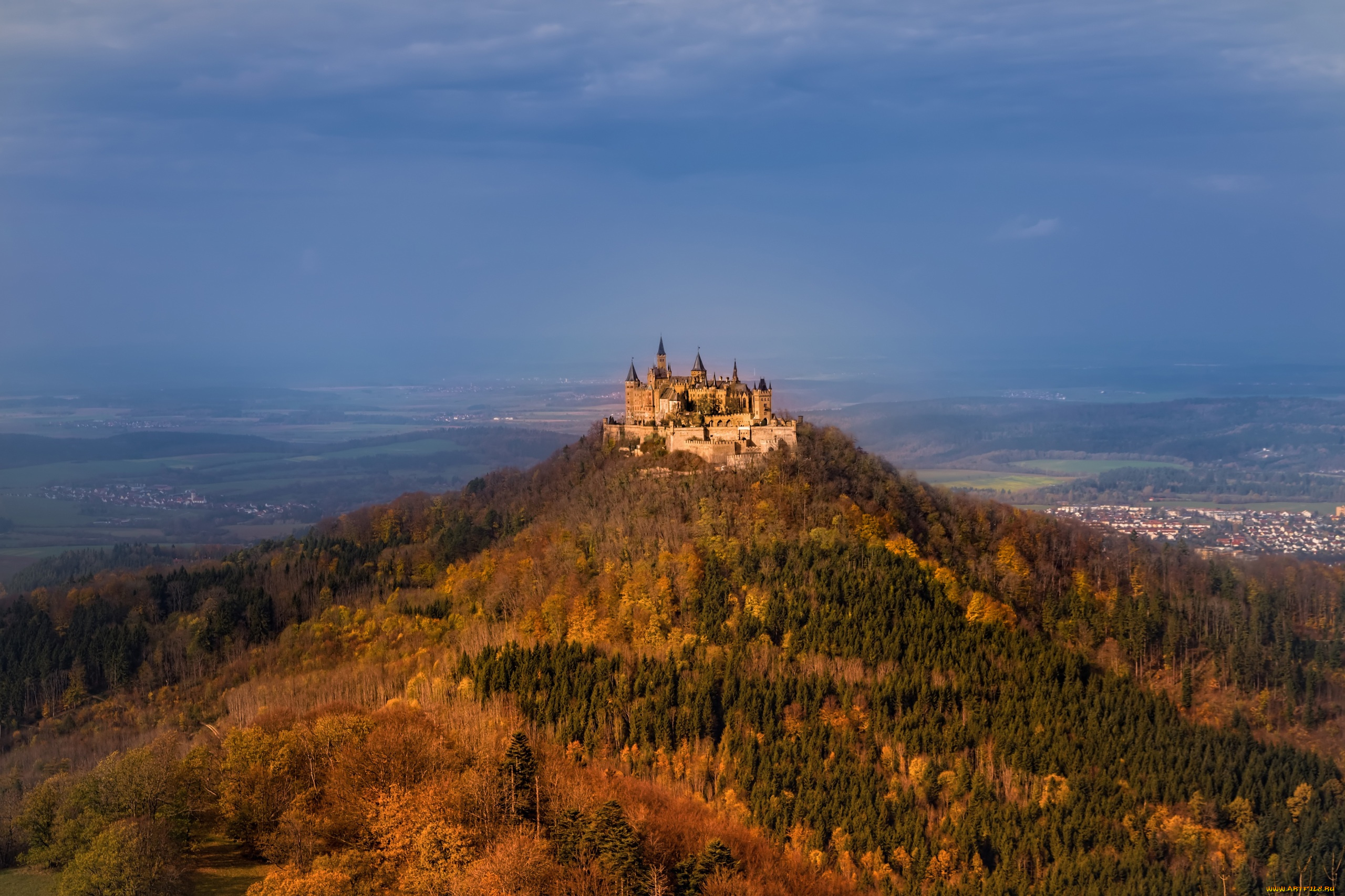 hohenzollern, castle, города, замки, германии, hohenzollern, castle