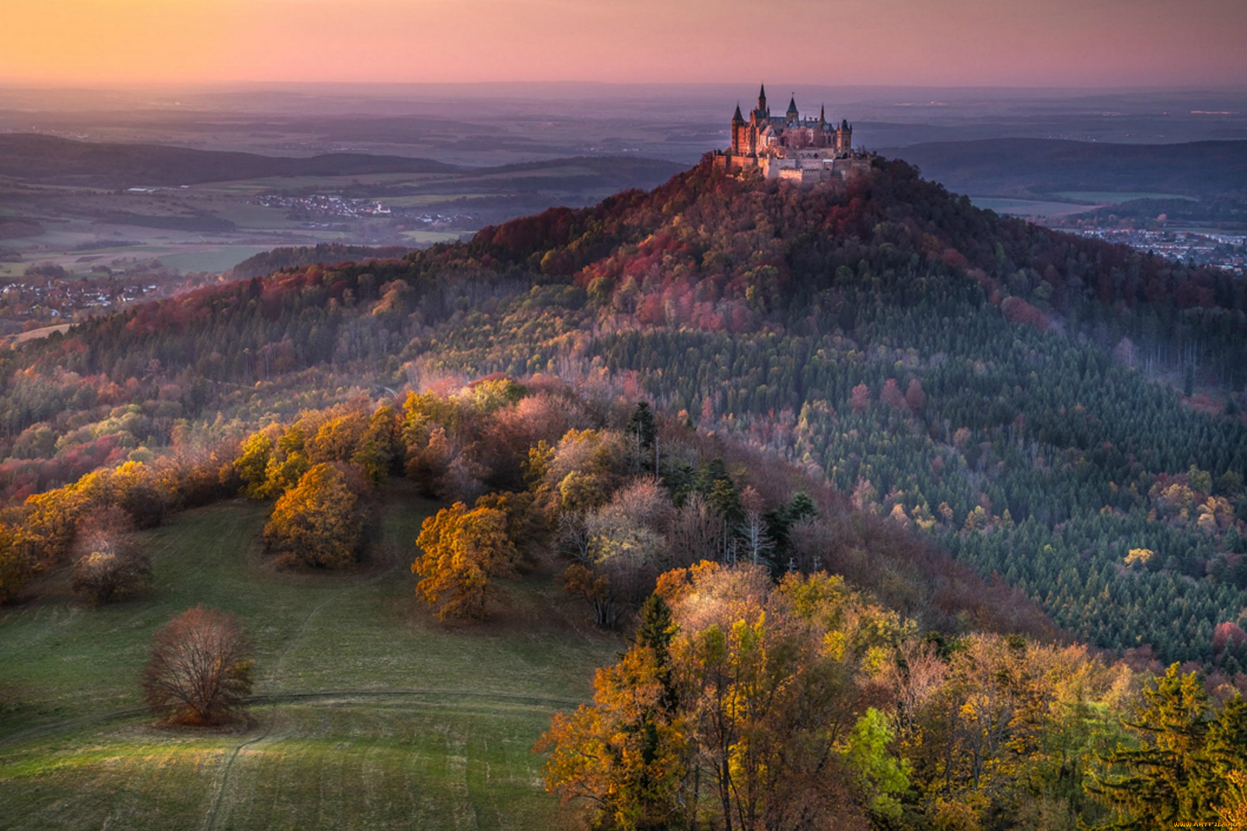 hohenzollern, castle, города, замки, германии, hohenzollern, castle