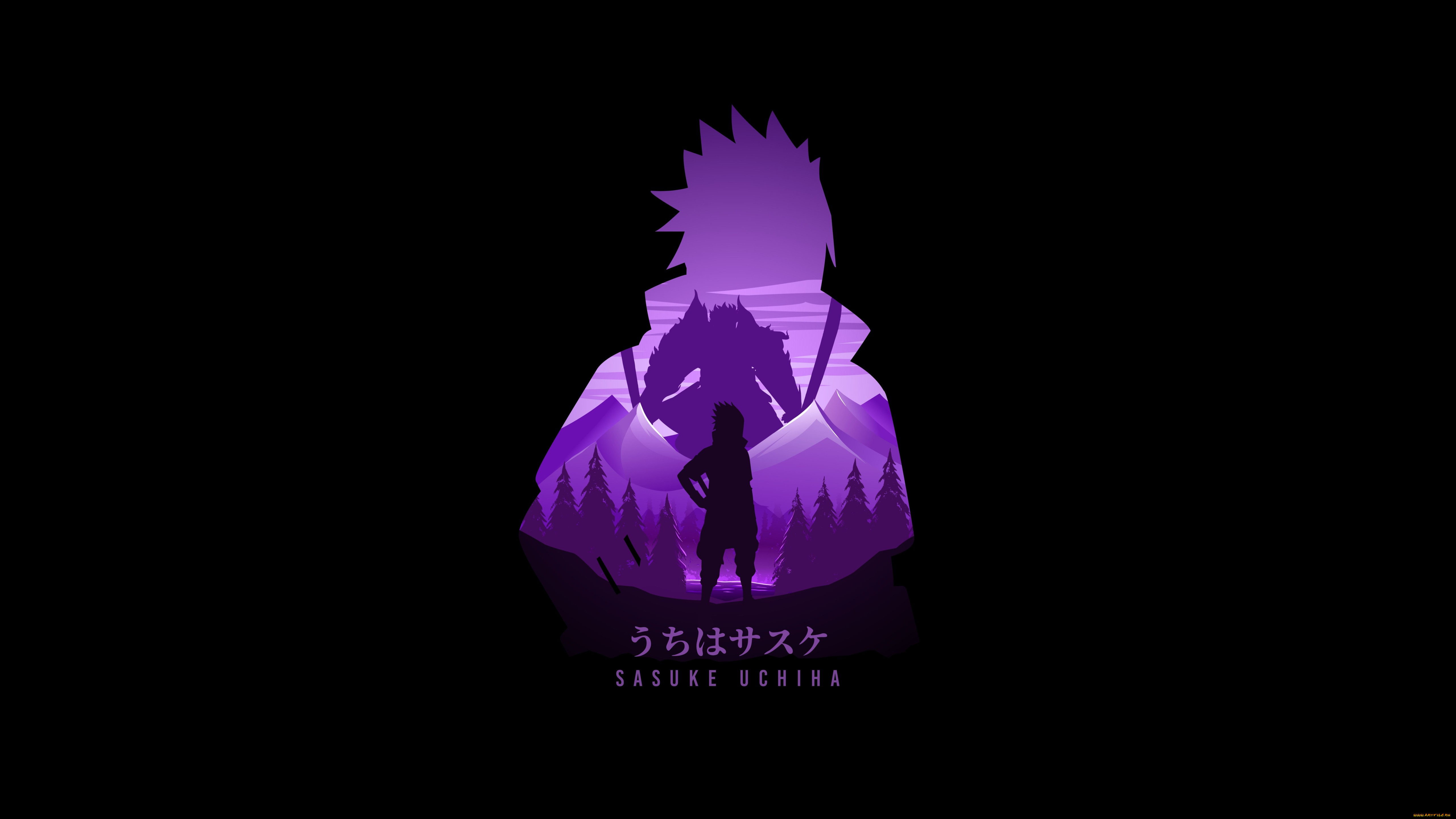 naruto, аниме, sasuke, uchiha, amoled, наруто, минимализм, черный, фон