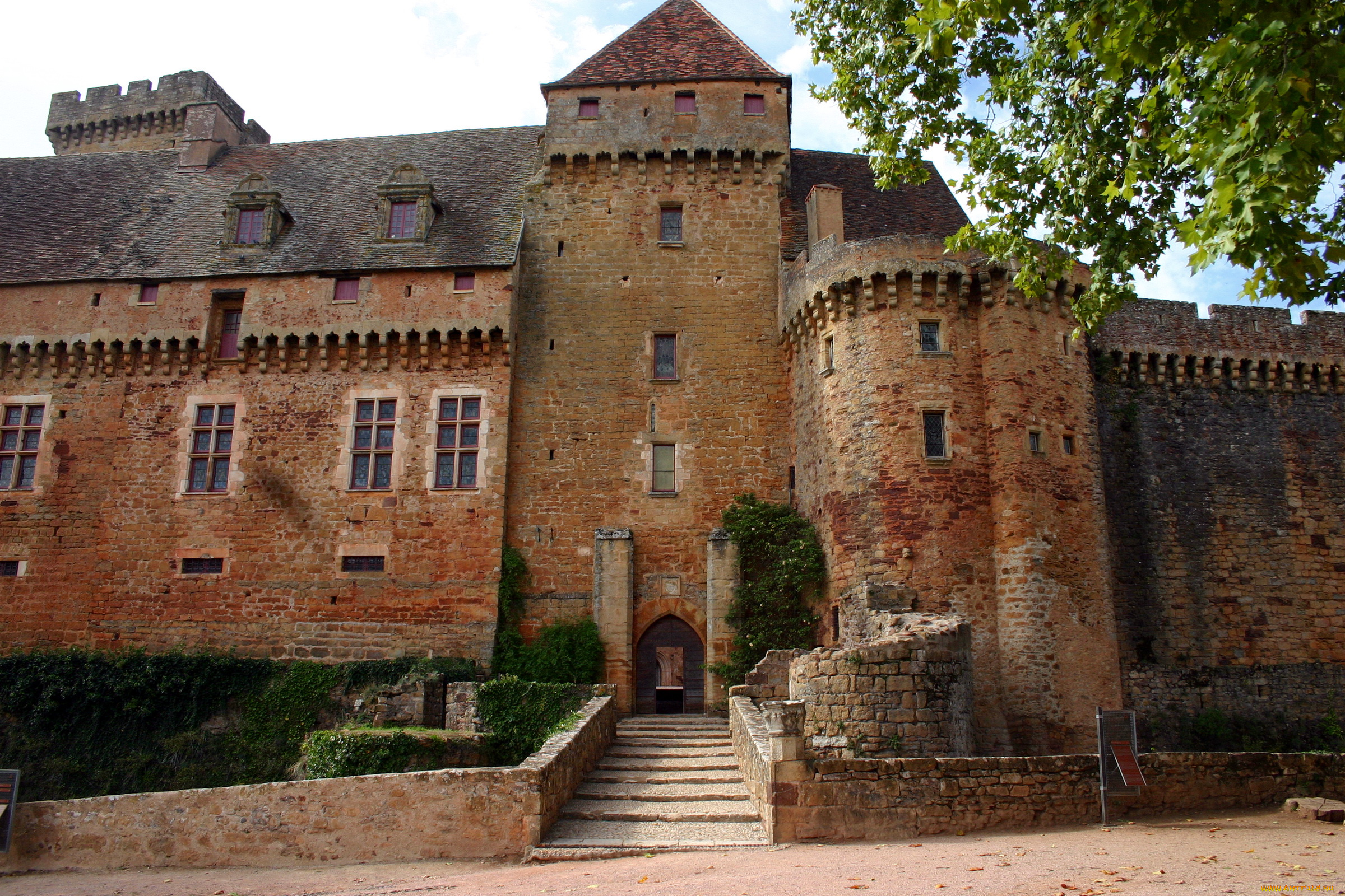 castle, castelnau, bretenoux, france, города, дворцы, замки, крепости, старина, башни