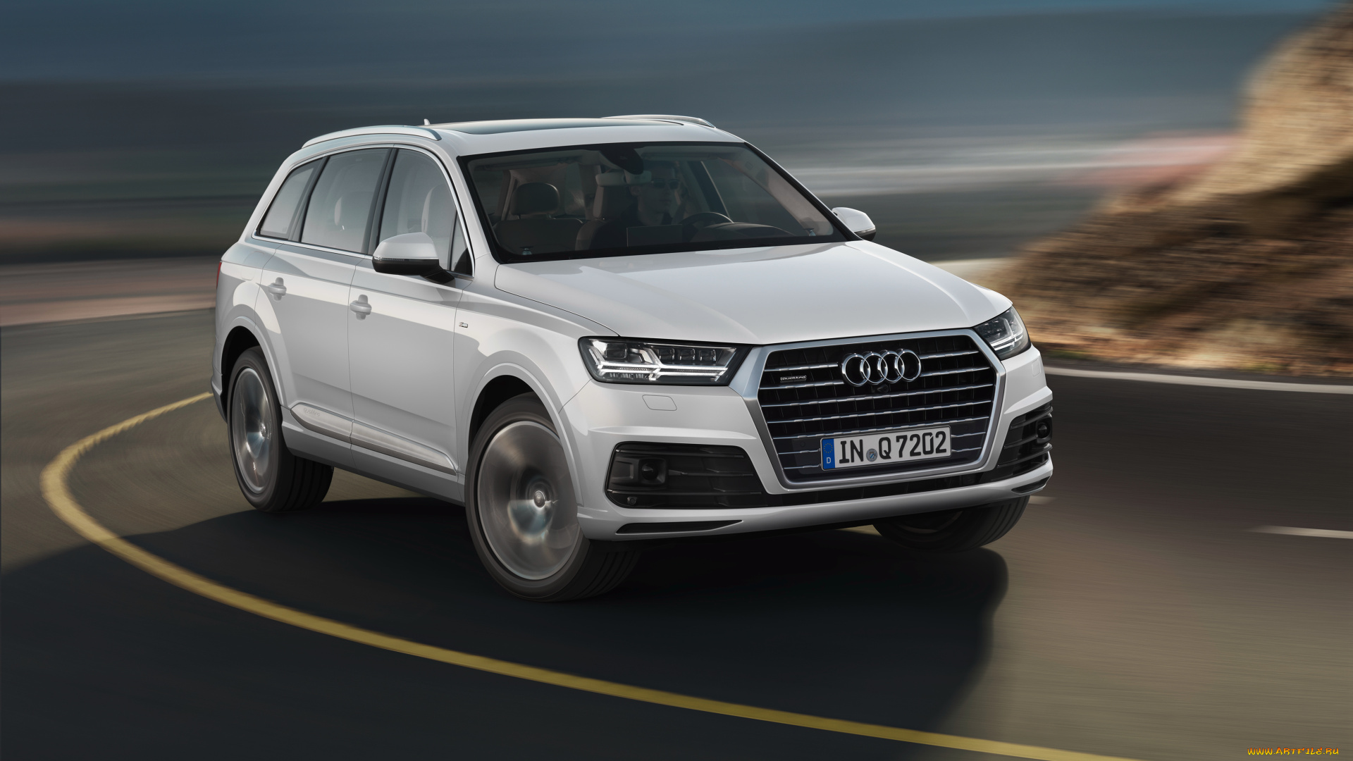 автомобили, audi, tdi, q7, светлый, 2015г, s, line, quattro