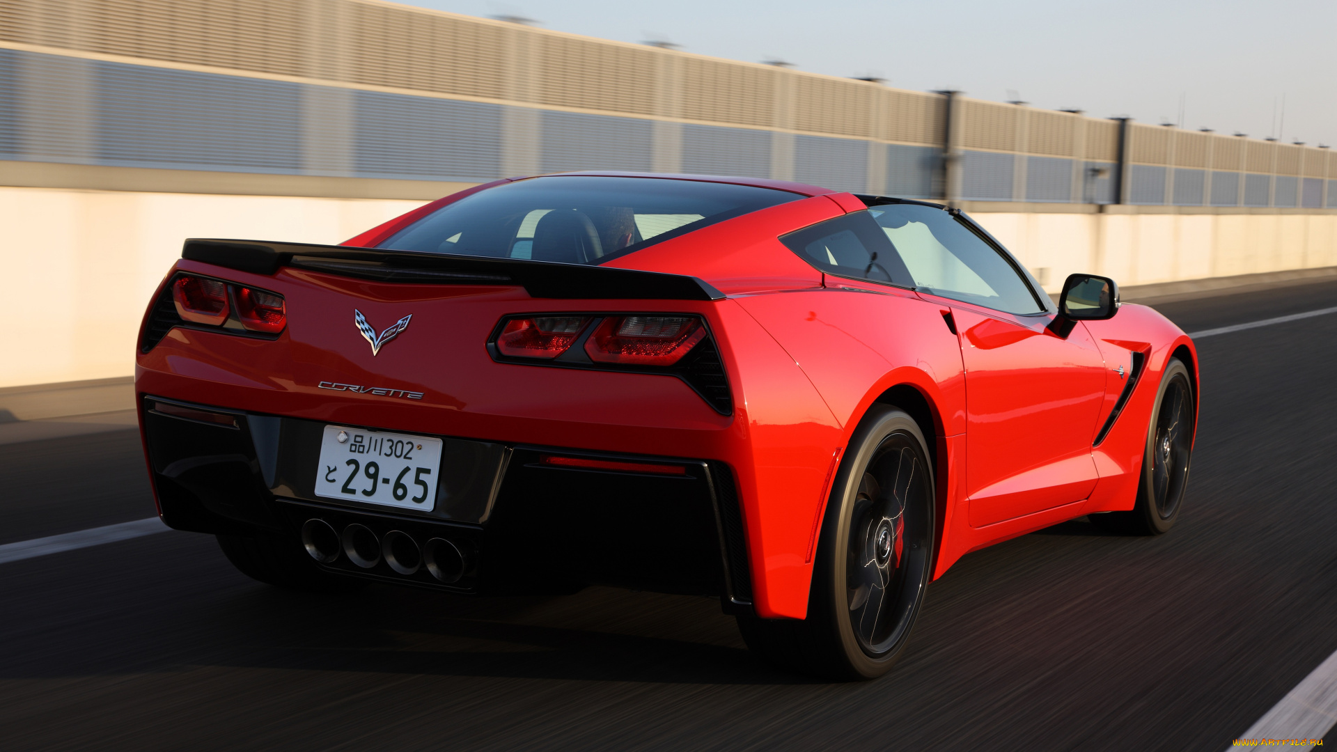 автомобили, corvette, красный, 2013г, с7, jp-spec, coupe, stingray