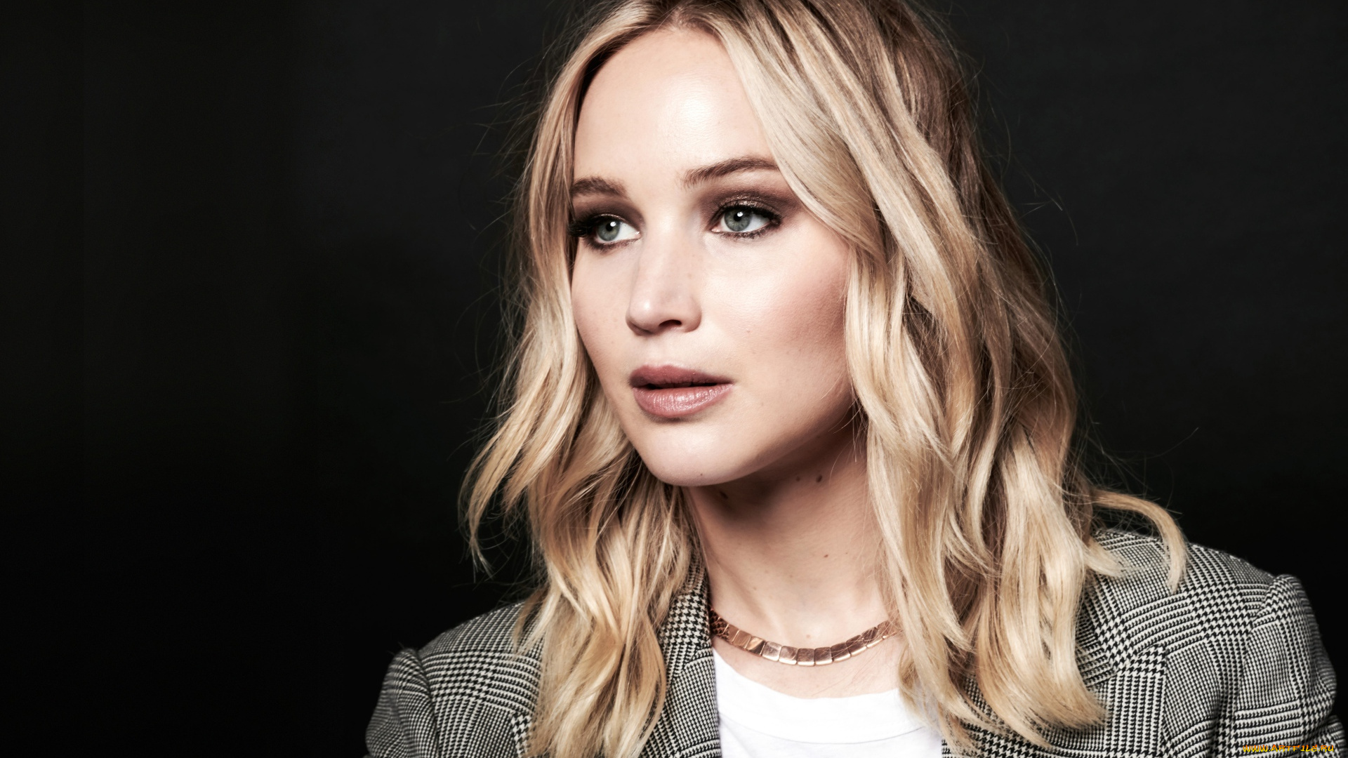 девушки, jennifer, lawrence, блондинка, актриса, жакет, лицо