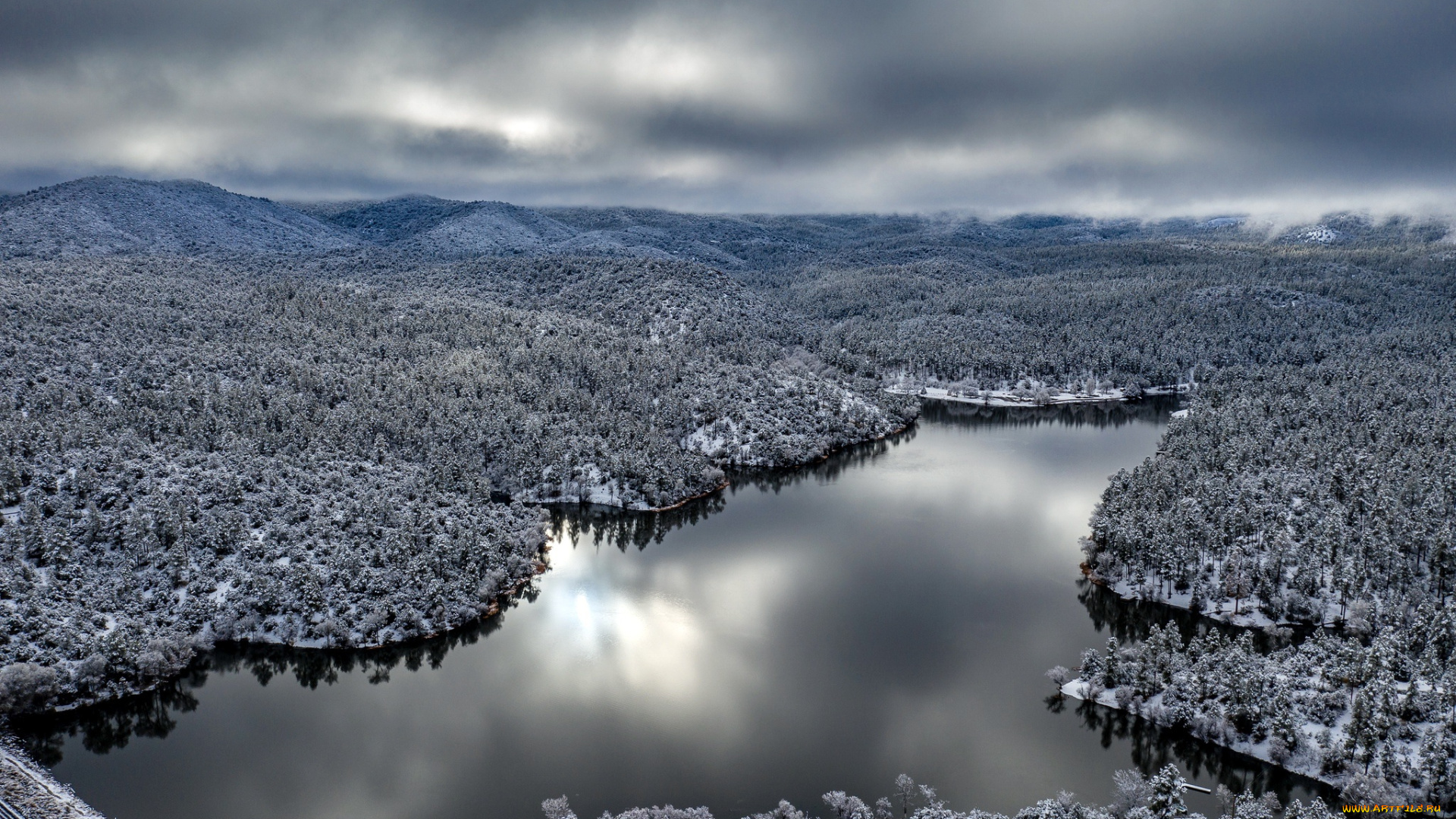 природа, реки, озера, united, states, arizona, prescott