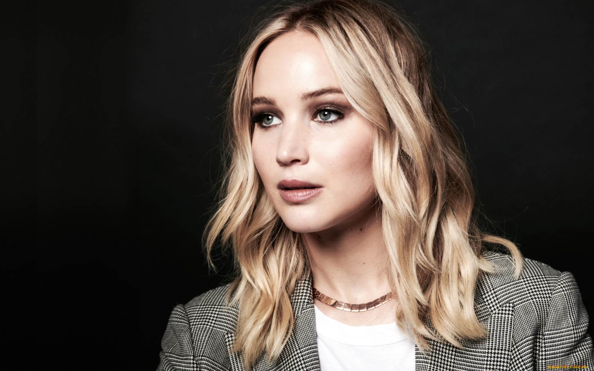 девушки, jennifer, lawrence, блондинка, актриса, жакет, лицо