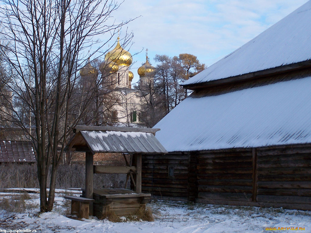 кострома, музей, деревянного, зодчества, поздняя, осень, города, православные, церкви, монастыри