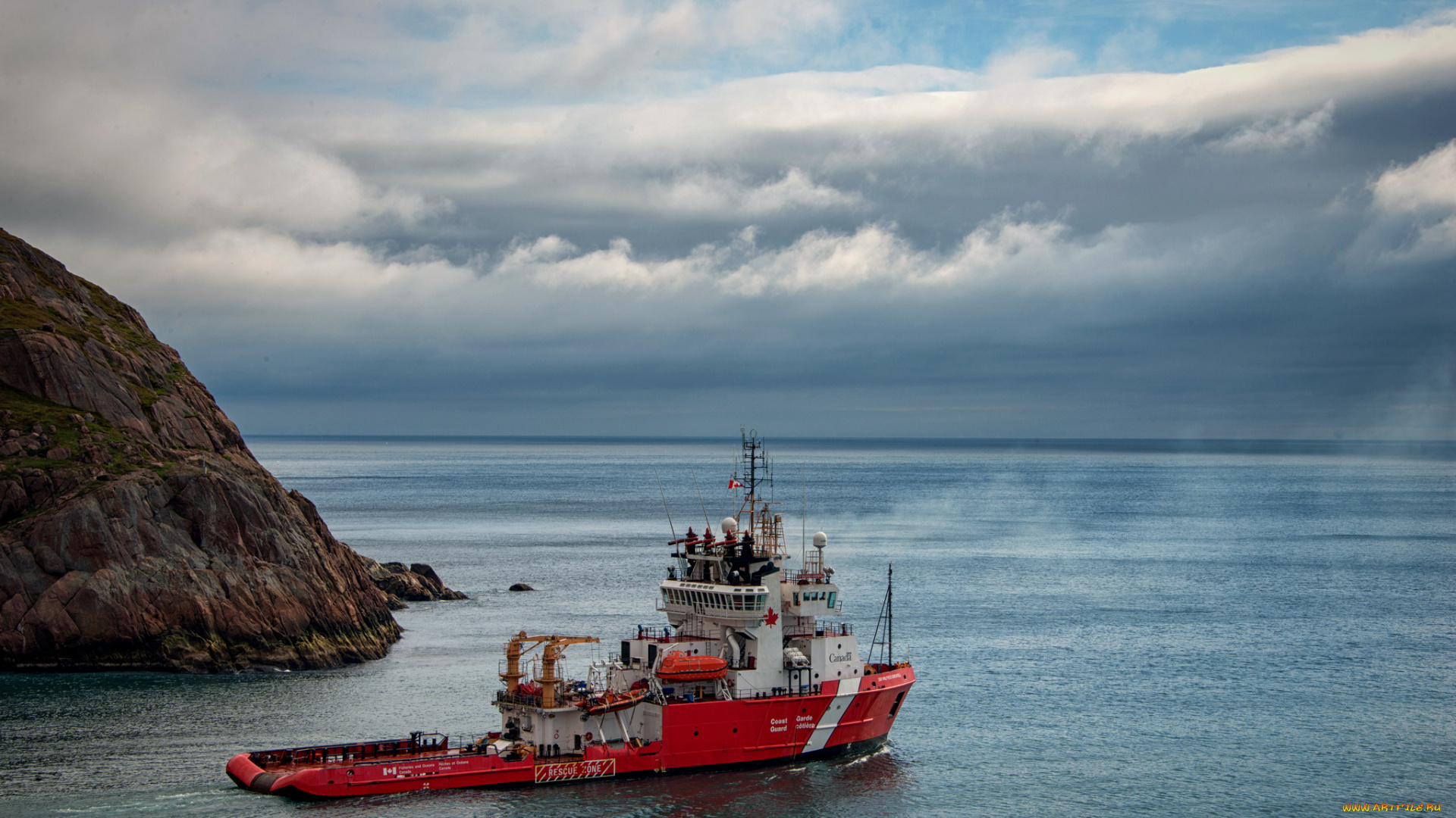 canadian, coast, guard, , st, , john`s, newfoundland, корабли, другое, океан, охрана, бухта, корабль, береговая