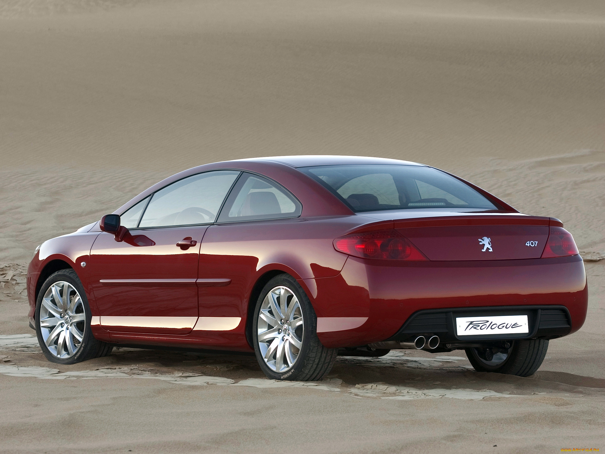 автомобили, peugeot, concept, prologue, 407, красный, 2005