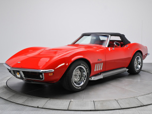 обоя corvette stingray l46-350 convertible 1969, автомобили, corvette, stingray, convertible, l46-350, 1969