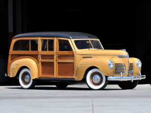 обоя plymouth deluxe station wagon 1940, автомобили, plymouth, deluxe, 1940, wagon, station