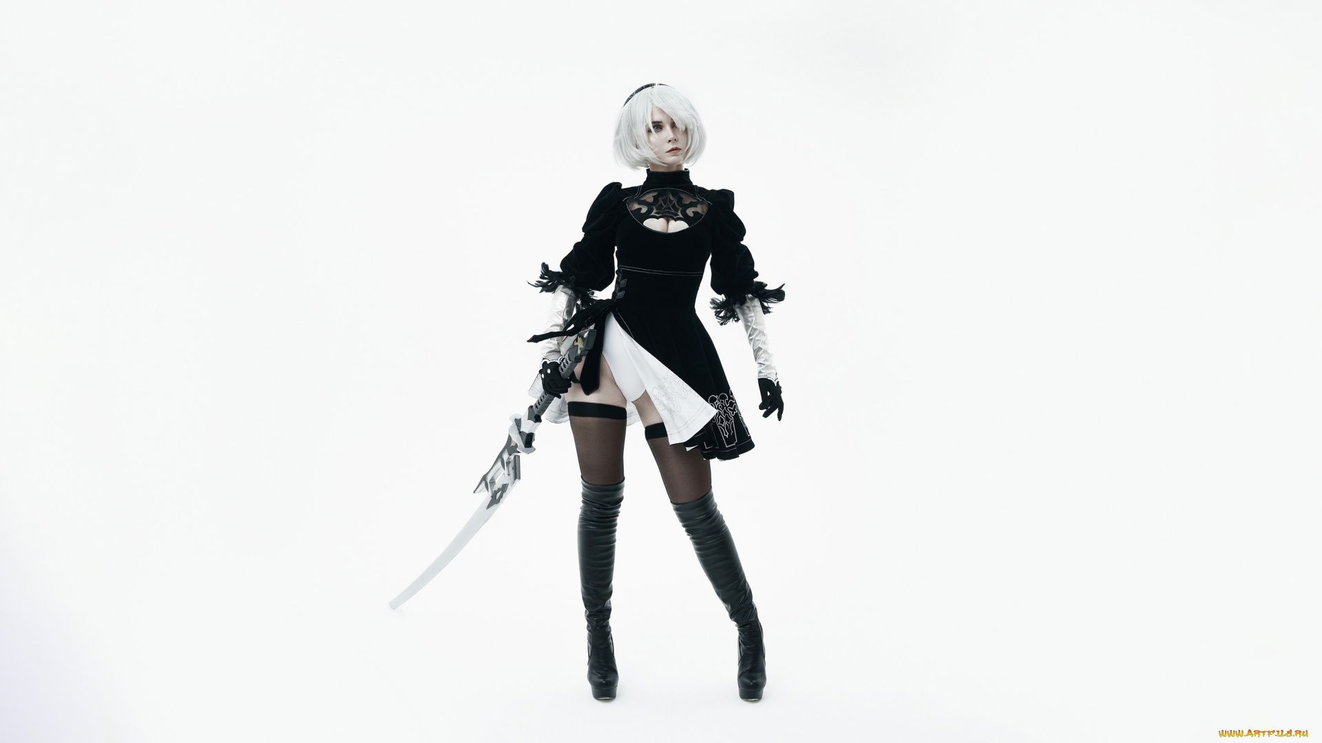 девушки, -, креатив, , косплей, automata, nier, maruxia, mono, xia