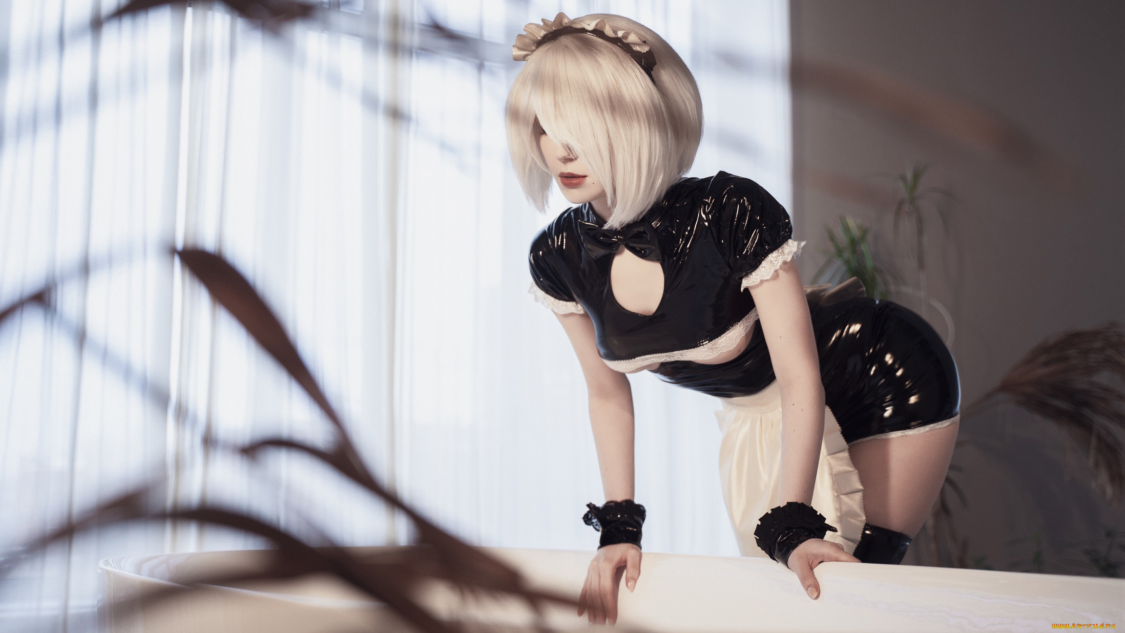 девушки, -, креатив, , косплей, automata, nier