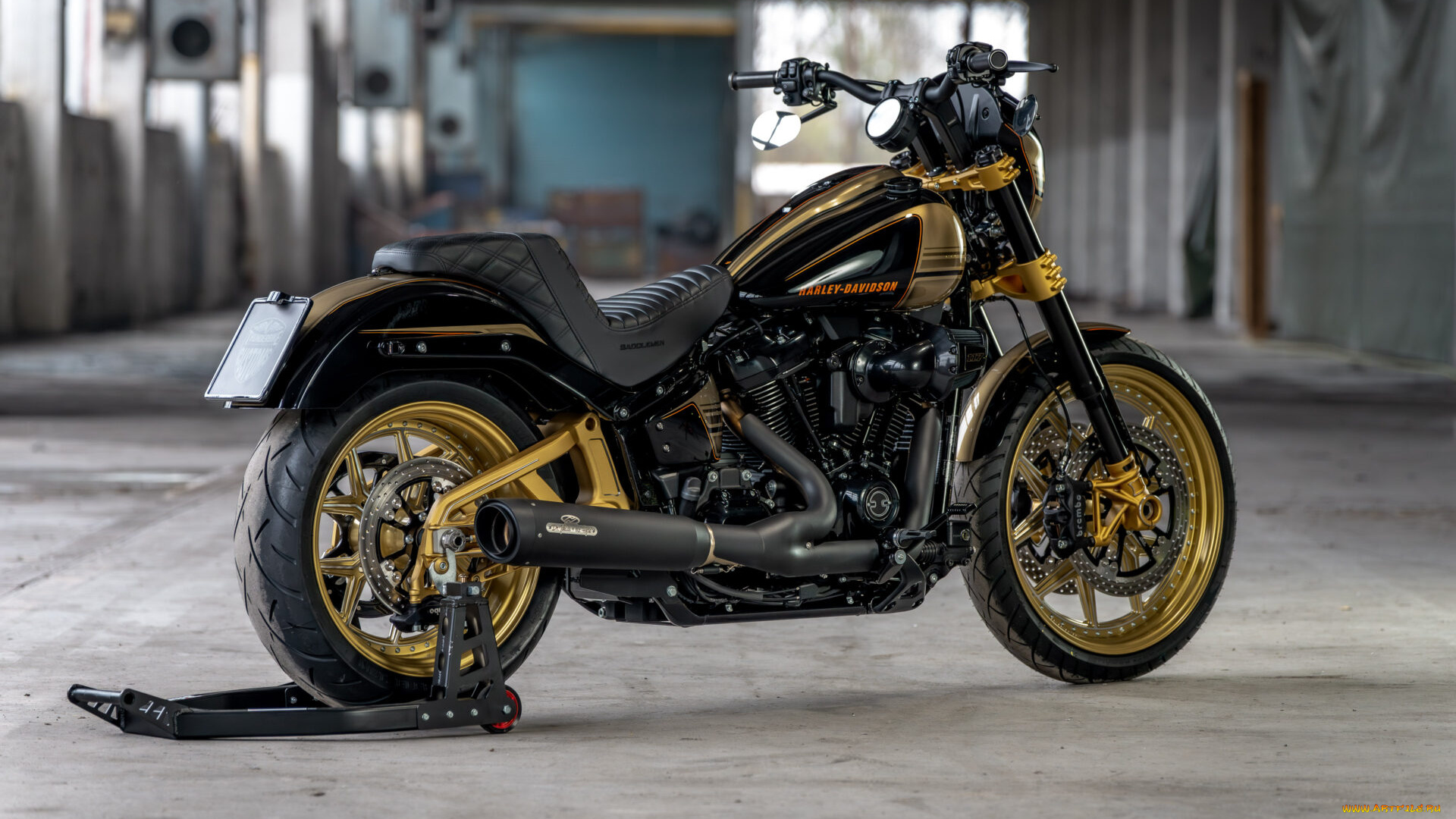 мотоциклы, harley-davidson, low, rider, s, customized, thunderbike, trp-pro