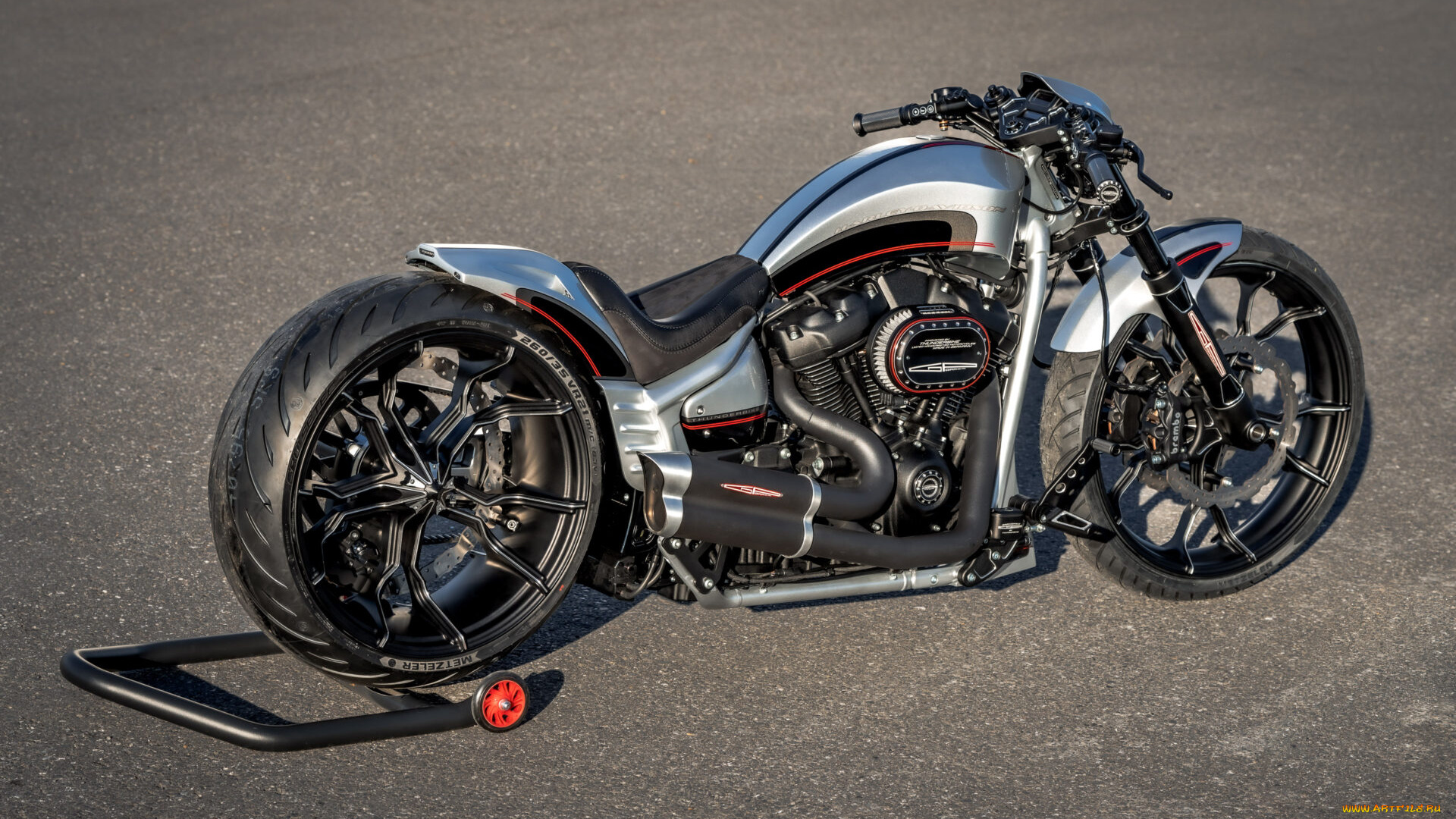 мотоциклы, harley-davidson, softail, breakout, customized, gp-monza