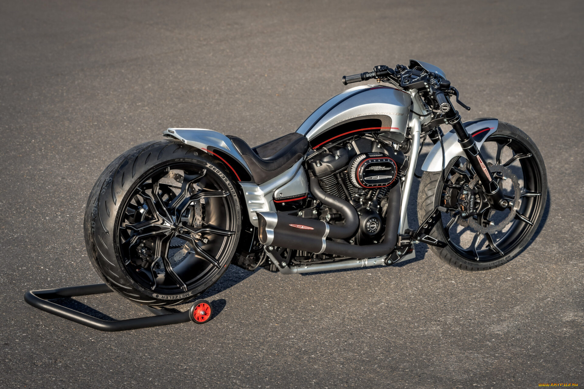 мотоциклы, harley-davidson, softail, breakout, customized, gp-monza