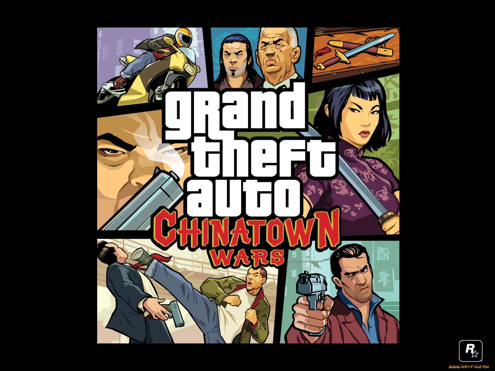 grand, theft, auto, chinatown, wars, видео, игры