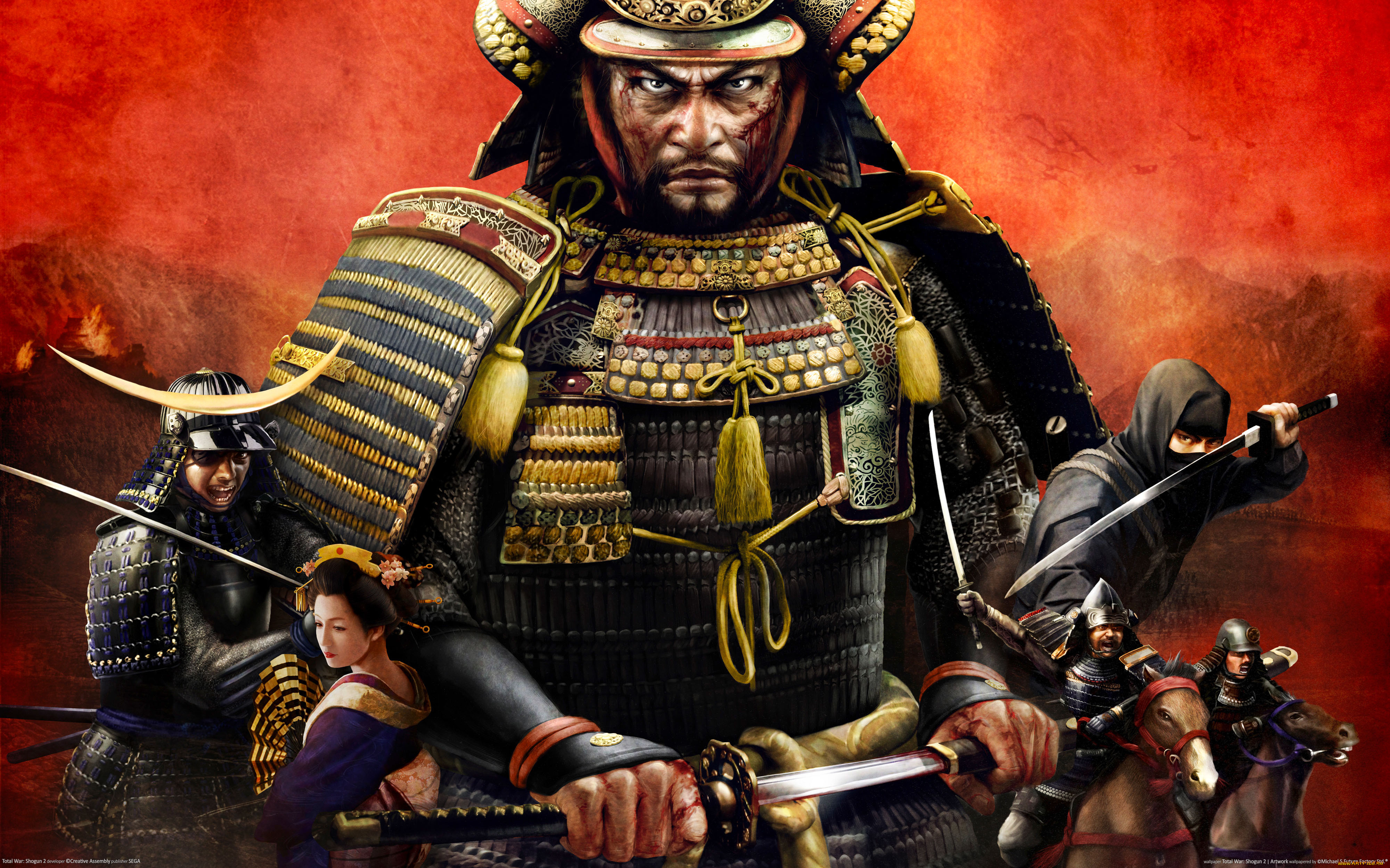 total, war, shogun, artwork, видео, игры, ii
