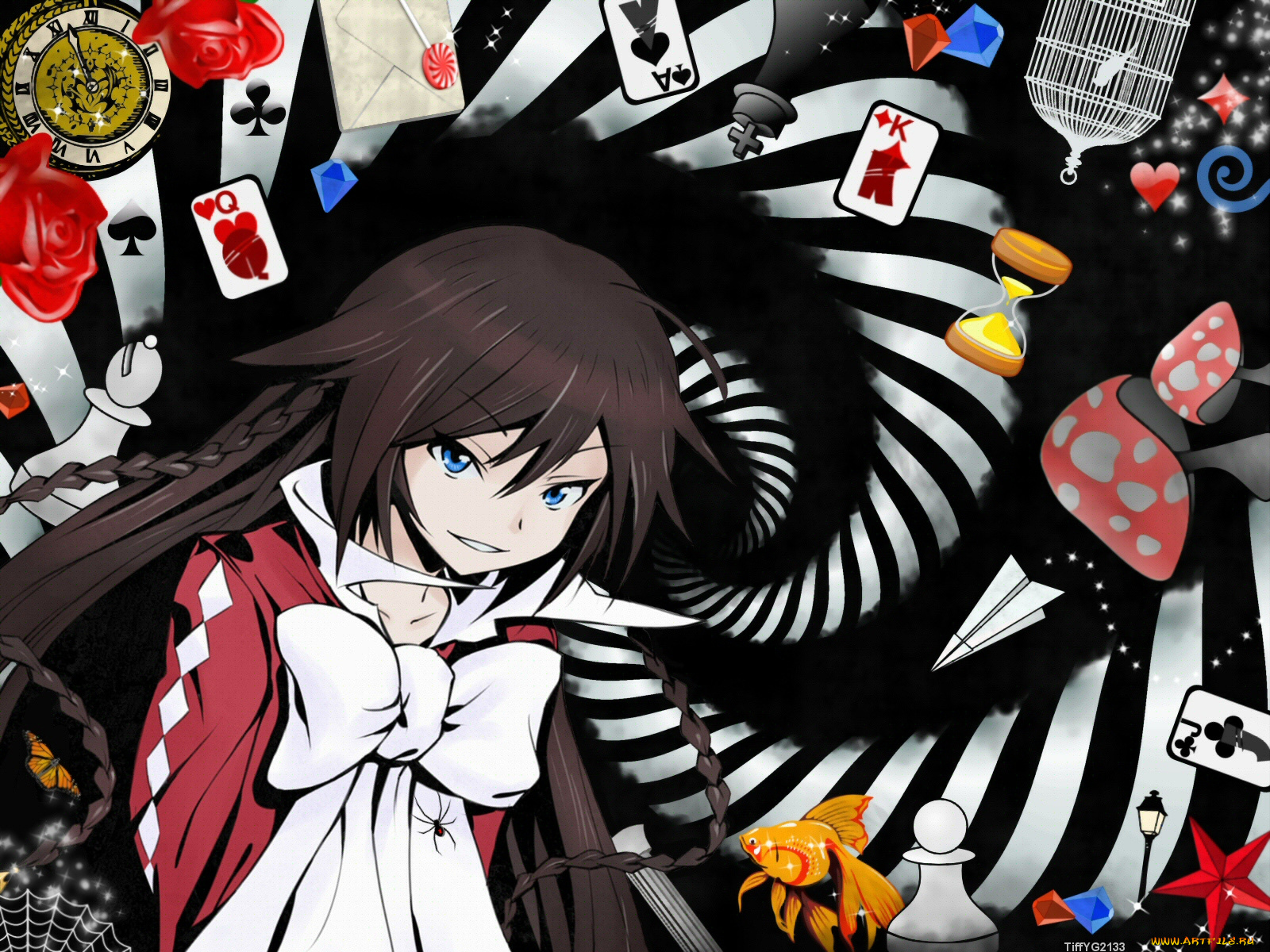 аниме, pandora, hearts, alice