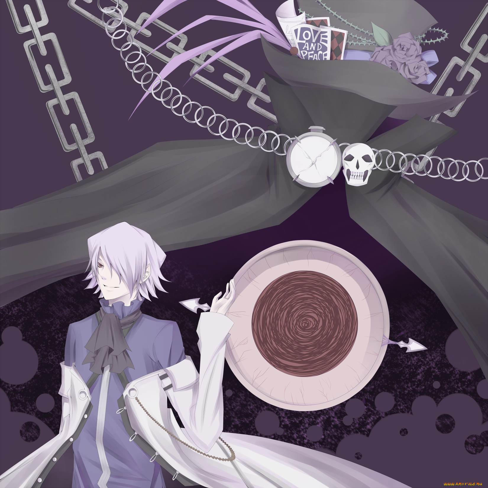 аниме, pandora, hearts, xerxes, break