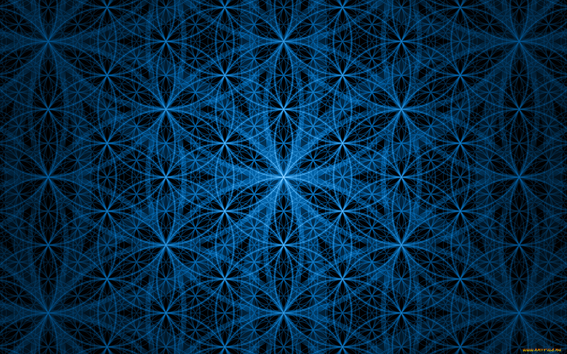 3д, графика, fractal, фракталы, синяя, черная, узоры