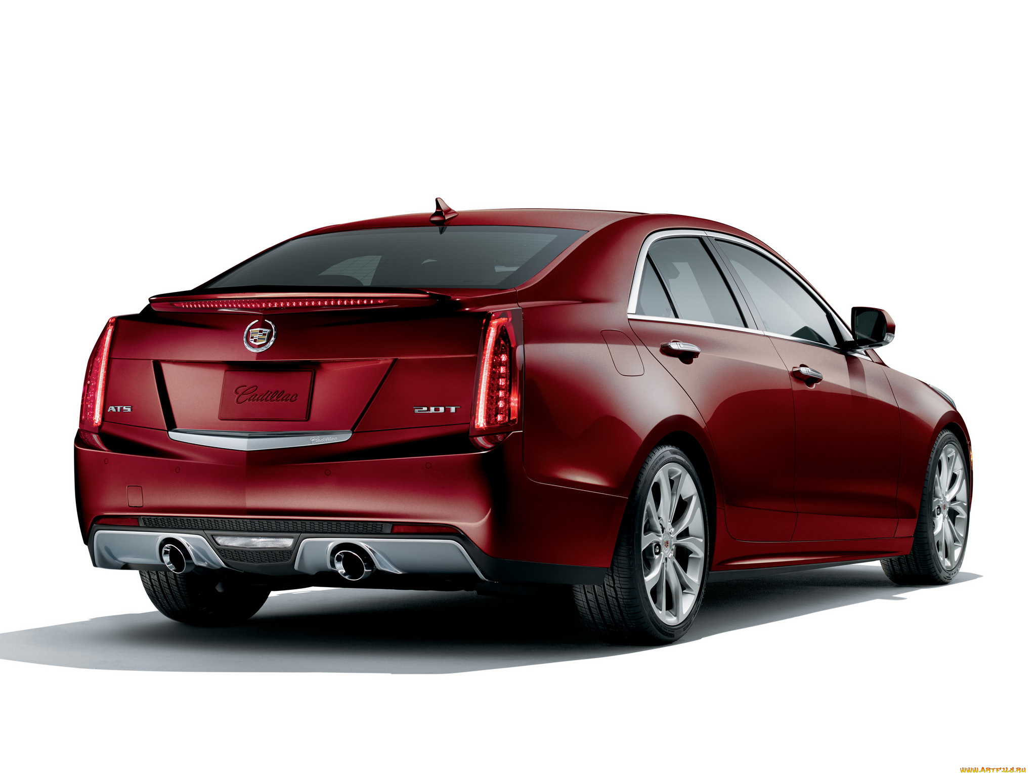 автомобили, cadillac, ats, crimson, sport, 2014, красный