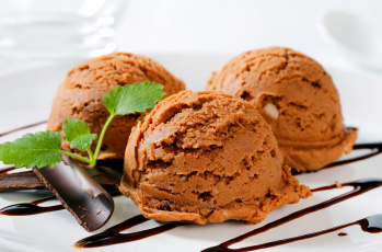 Картинка еда мороженое +десерты мята шоколад