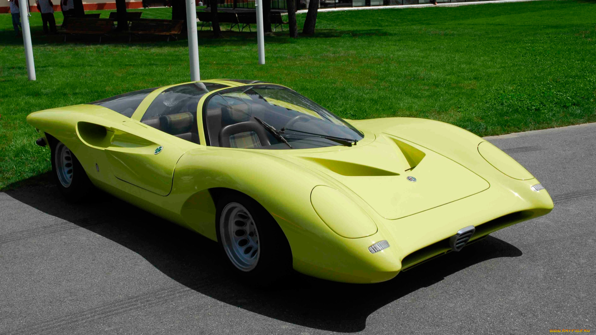 alfa, romeo, tipo, concept, 1969, автомобили, alfa, romeo, concept, салатовый, tipo, alfa, romeo, 1969