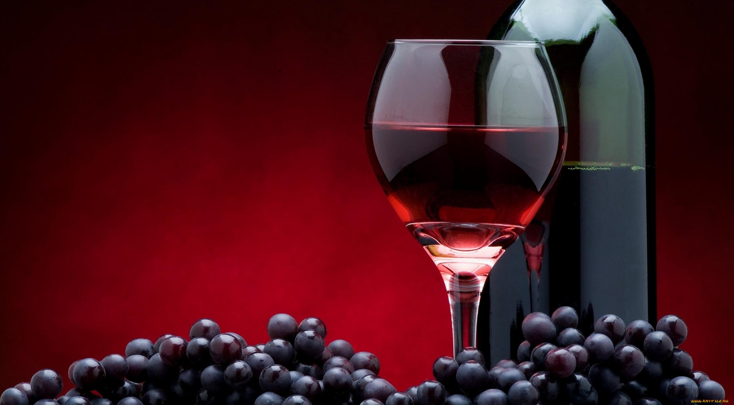 еда, напитки, , вино, красное, бокал, бутылка, виноград, вино