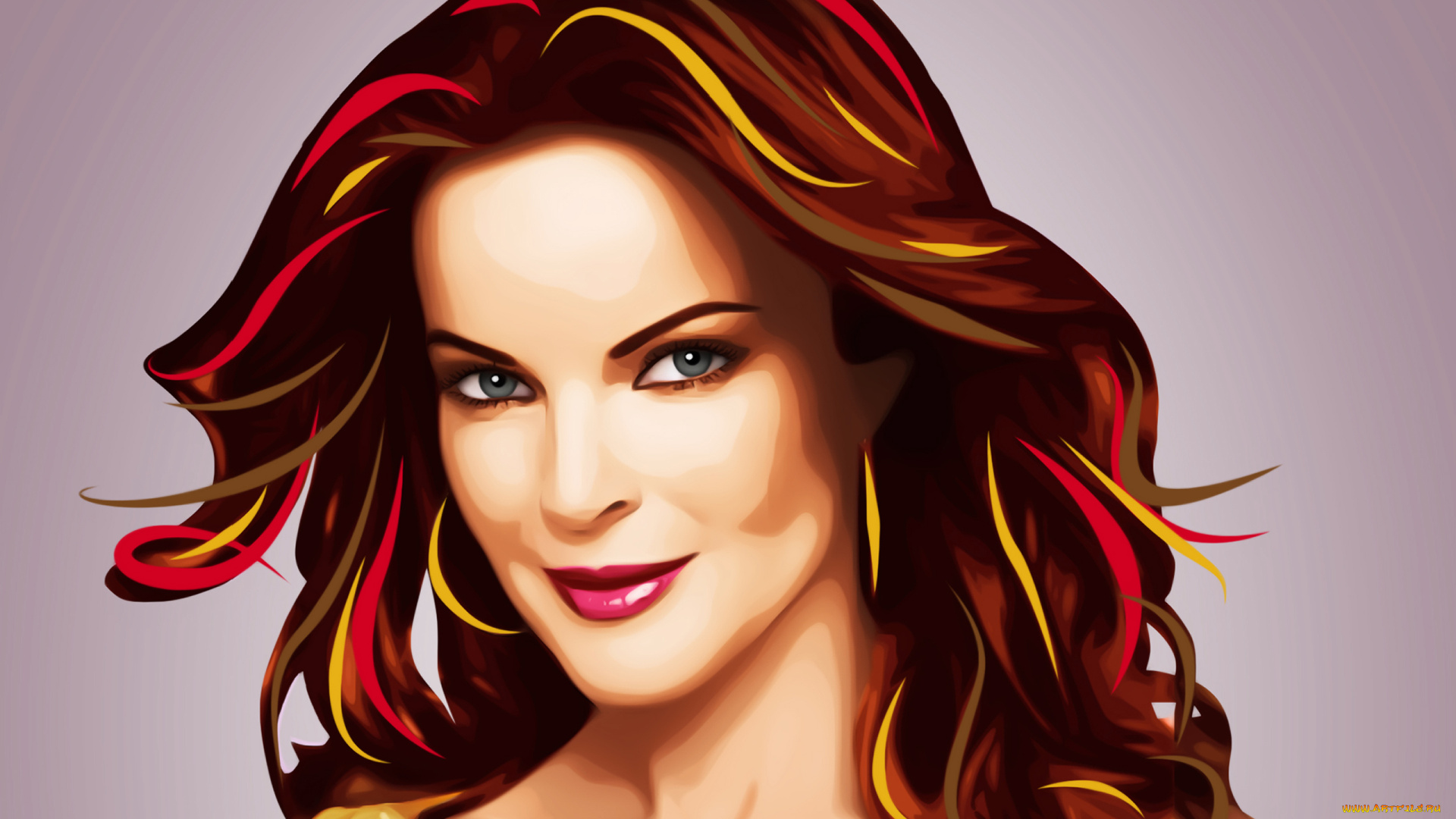 рисованные, люди, волос, улыбка, marcia, cross