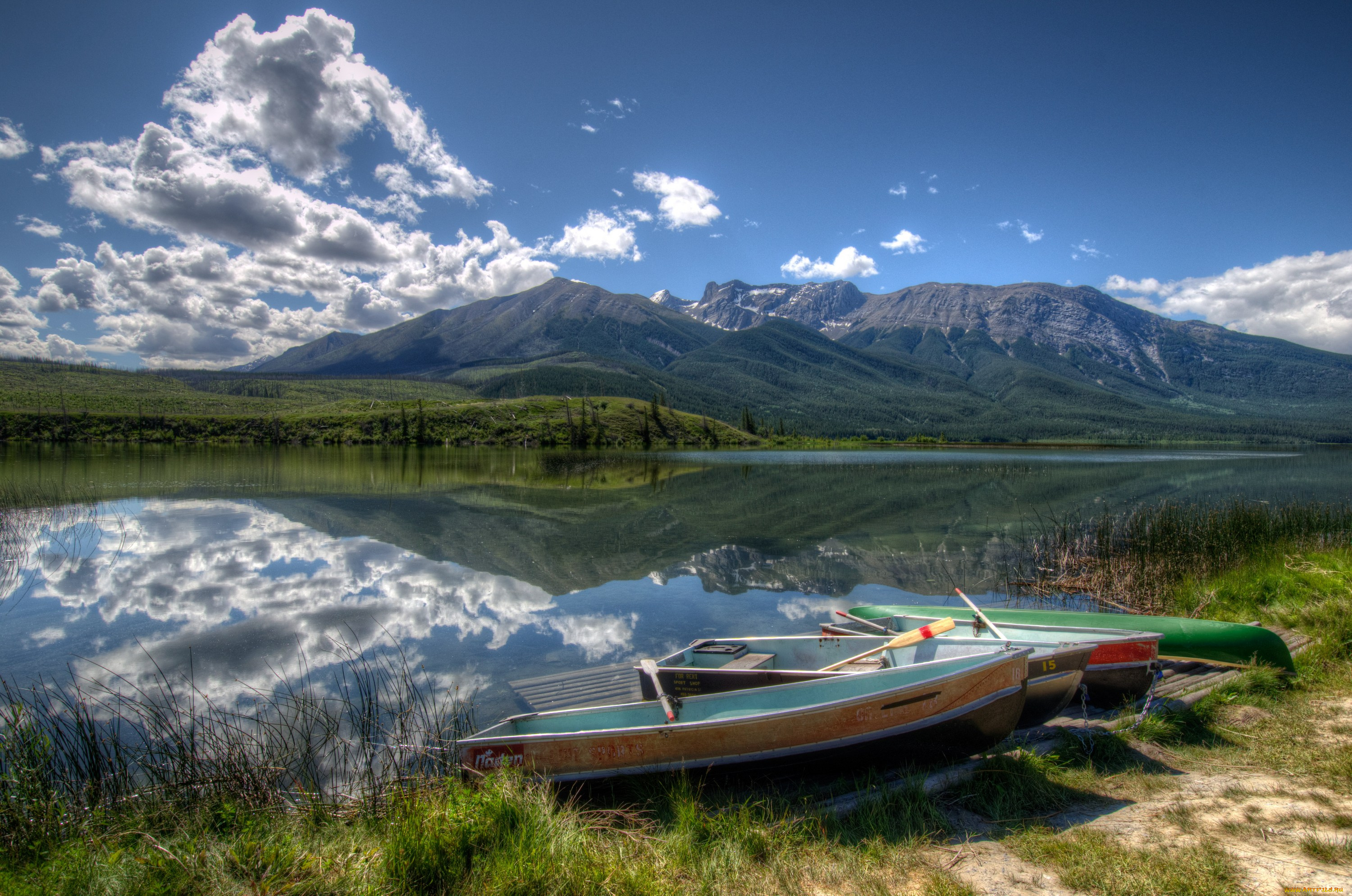 лодки горы озеро без смс