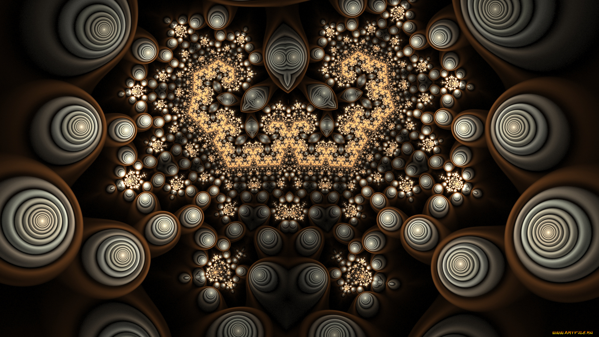 3д, графика, fractal, , фракталы, цвета, узор, фон