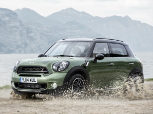 Картинка автомобили mini cooper sd countryman all4 r60 2014 зеленый