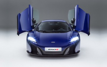 Картинка автомобили mclaren v6 650s 2015 синий
