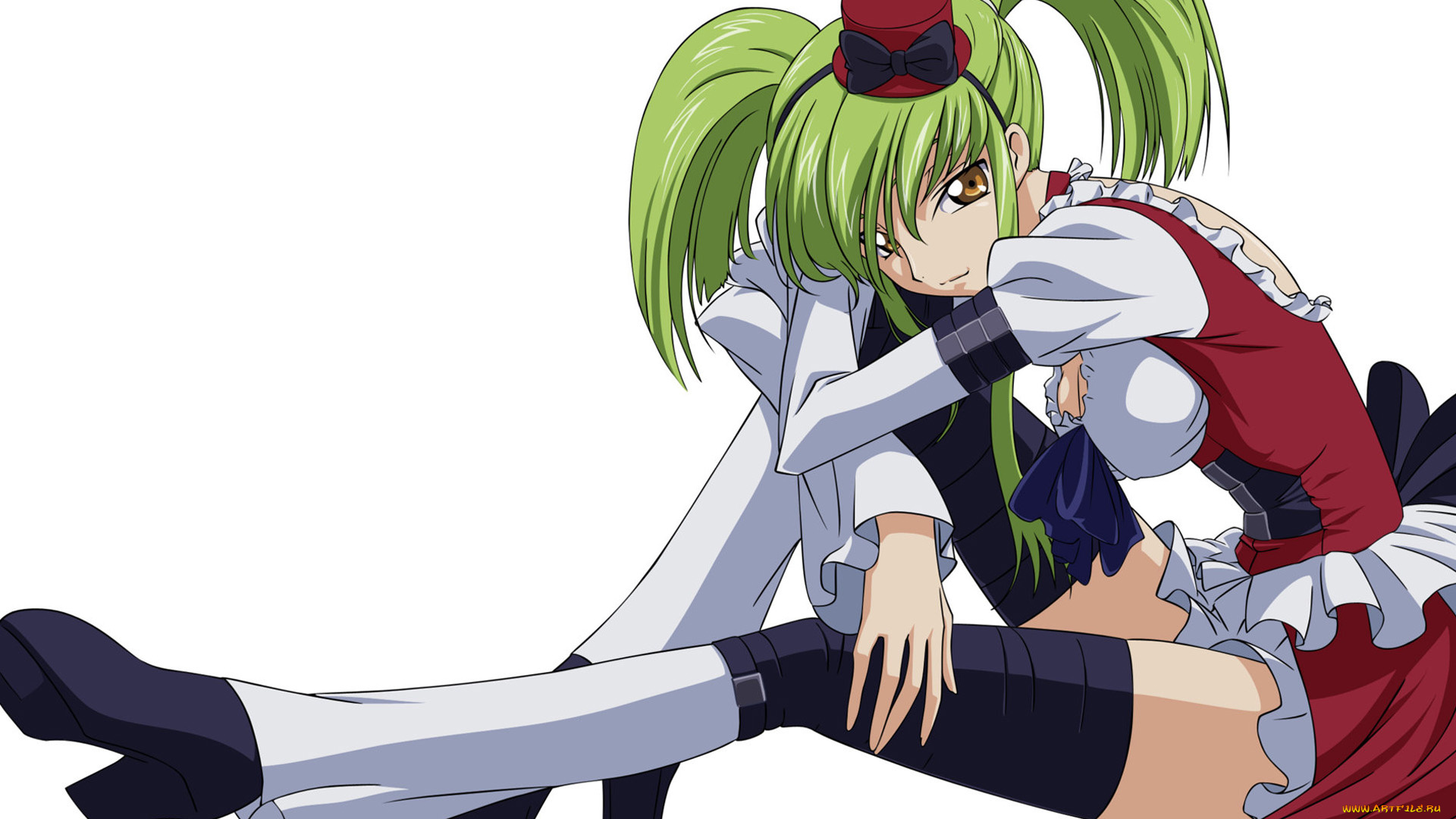 аниме, code, geass, фон, девушка, взгляд