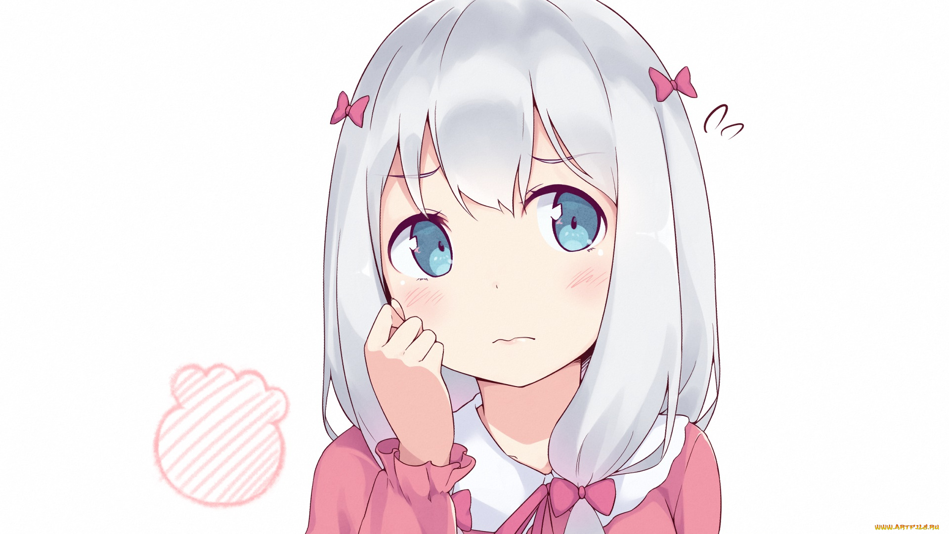 аниме, eromanga-sensei, фон, взгляд, девушка