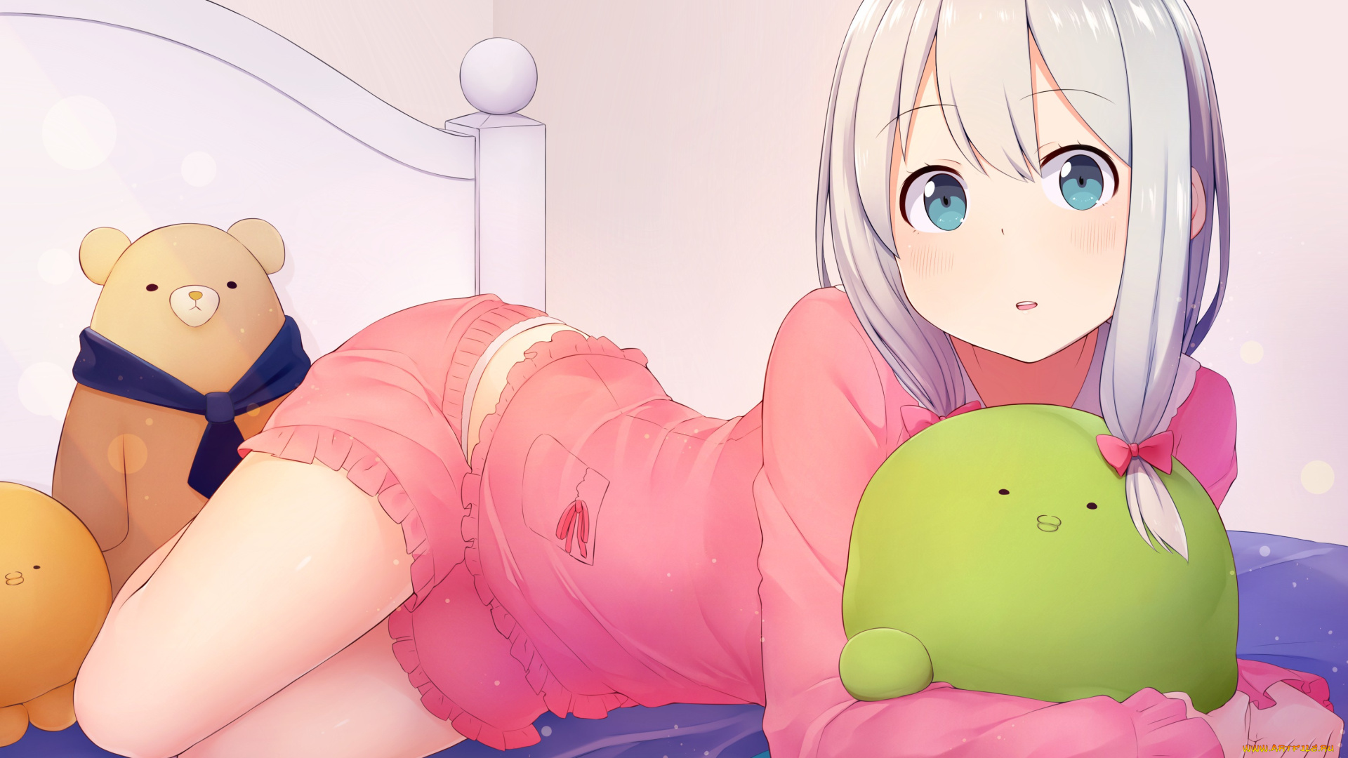 аниме, eromanga-sensei, kawaii, bear, blush, anime, manga, japanese, sugoi, bishojo, kuma, mussune, sagiri, izumi, megumi, jinno, masamune