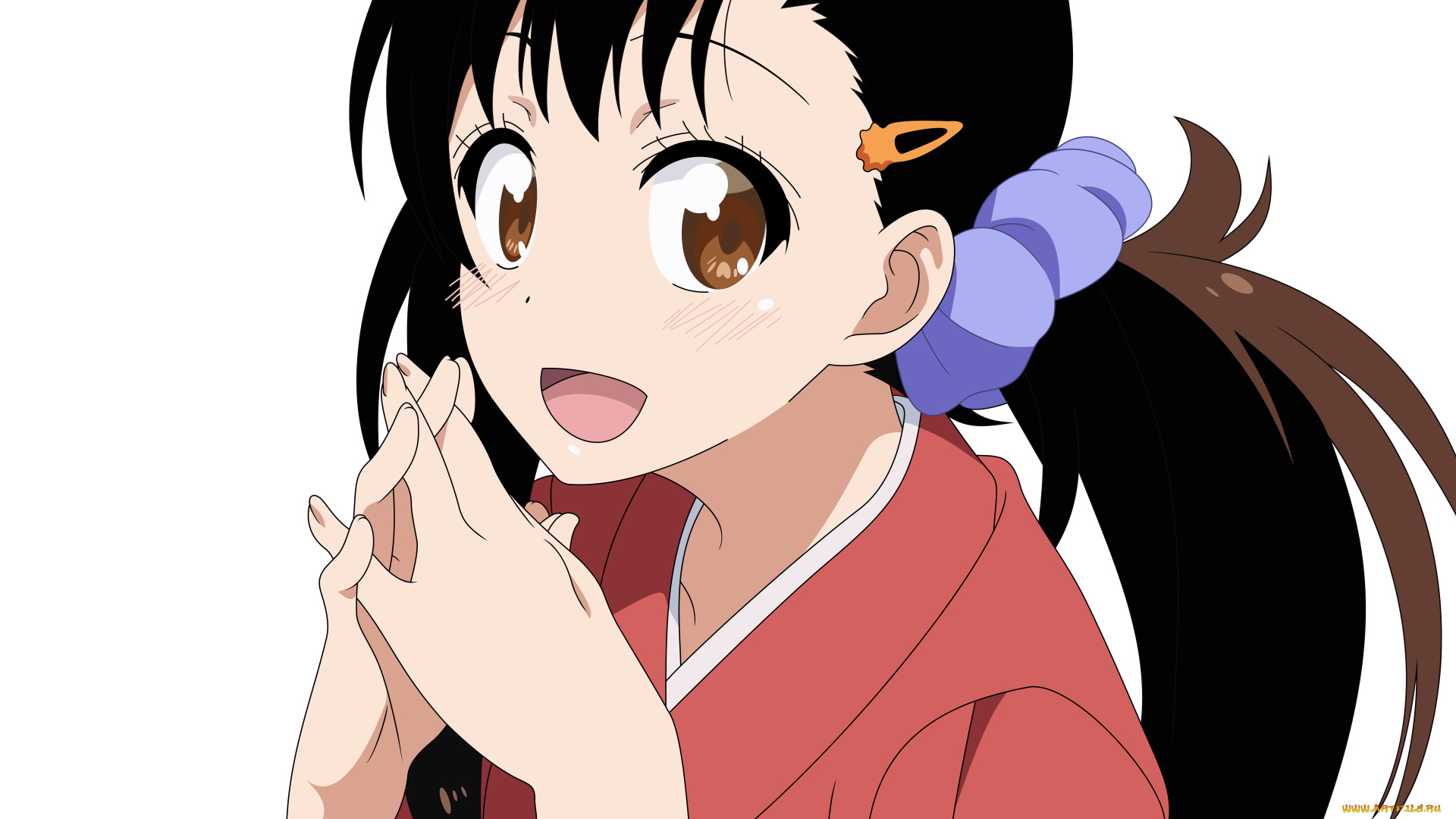 аниме, nisekoi, фон, девушка, взгляд