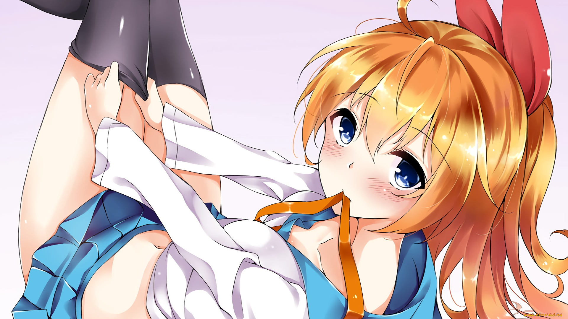 аниме, nisekoi, взгляд, фон, девушка