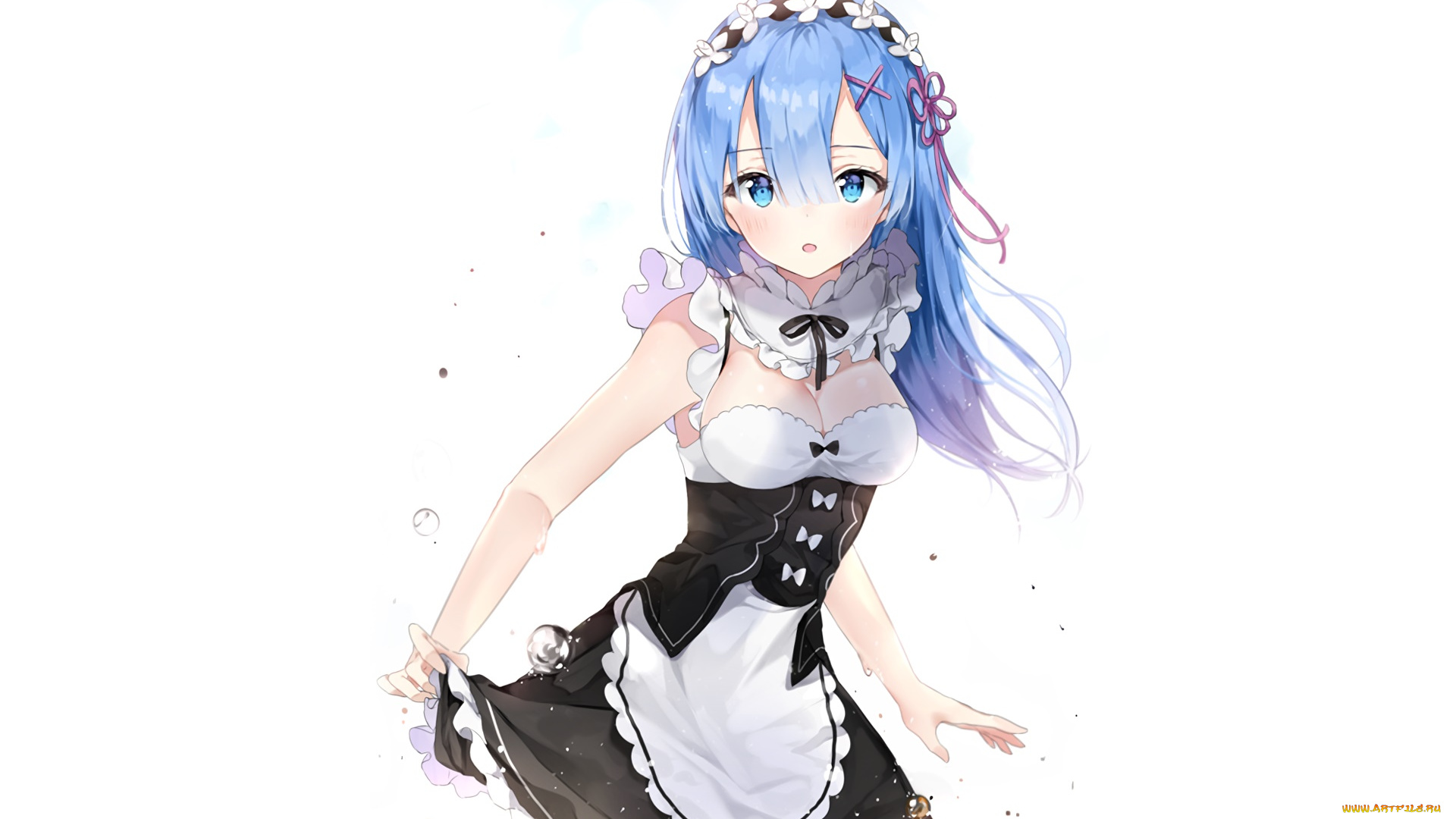 аниме, re, , zero, kara, hajimeru, isekai, seikatsu, фон, взгляд, девушка