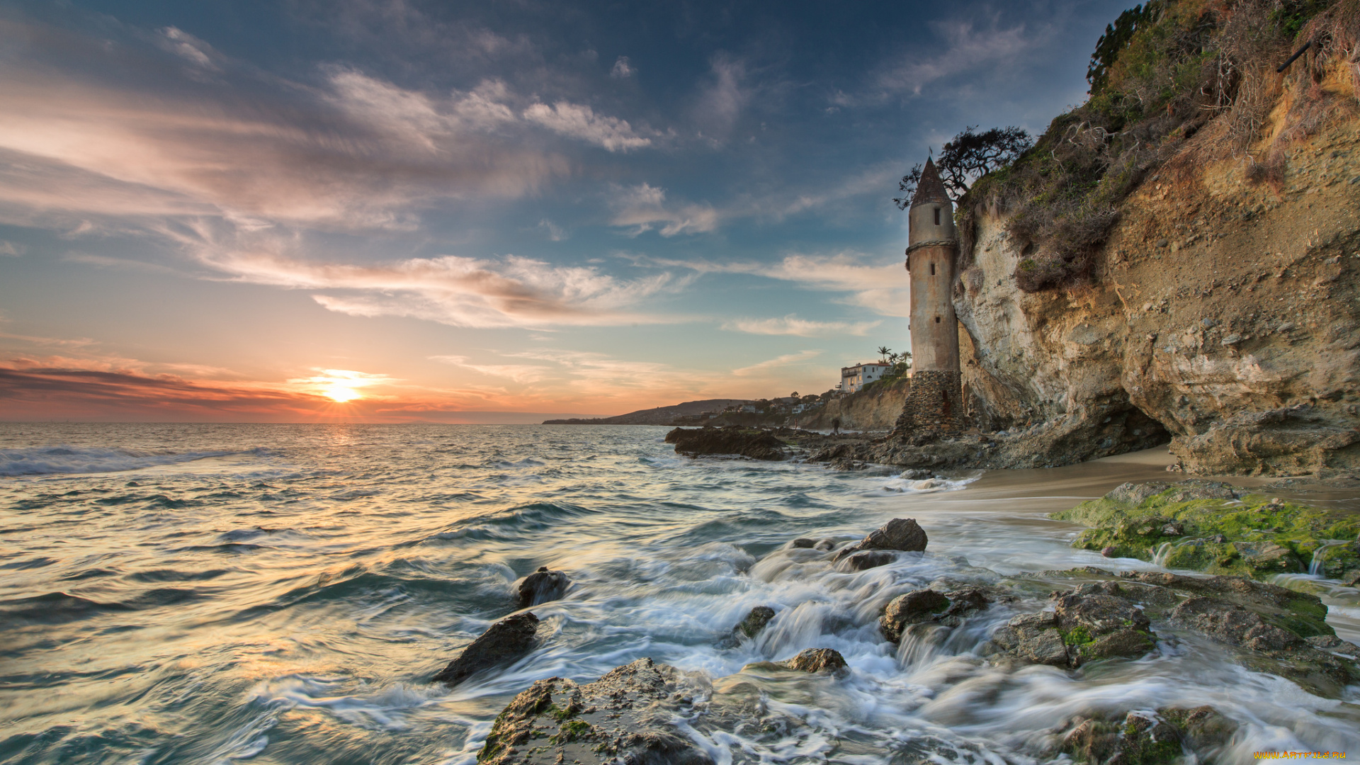 victoria, beach, города, -, пейзажи, побережье